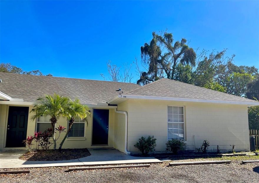 Welcome to this cozy duplex featuring a bright, open layout with a clear sightline from the entrance all the way to the backyard. The kitchen offers plenty of cabinets and storage space, a convenient breakfast bar, and all appliances included, perfect for everyday living.

Enjoy tile flooring in the main areas, soft carpeting in the bedrooms, and a private master bath. Step outside to a fenced backyard that’s great for relaxing or entertaining.

Ideally located near shopping, restaurants, gyms, parks, and schools, everything you need is just around the corner!
