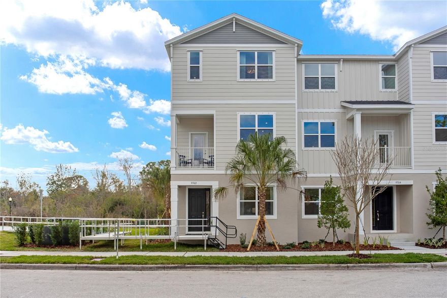 One or more photo(s) has been virtually staged. Under Construction. Ideally located just a short walk to West Park Village Town Center, you’ll enjoy a truly walkable lifestyle with dining, shopping, and everyday conveniences right outside your door. Westchase Station is nestled in the highly sought-after Westchase area of Tampa, offering easy access to the Veterans Expressway, Suncoast Parkway, and I-275. This low-maintenance home includes luxury vinyl plank (LVP) flooring, quartz countertops, and all appliances for a seamless move-in experience. Residents enjoy resort-style amenities including pools, clubhouses, scenic trails, parks, and tennis courts. Closing cost assistance and a special interest rate are available through the preferred lender and title company—don’t miss this rare Westchase opportunity!
The Archer is a unique three-story townhome offering 1,981 square feet of thoughtfully designed living space. Its layout balances functionality and comfort, making it an ideal choice for families. The entry level includes a large guest bedroom with bath and convenient two-car garage. The main level is the heart of the home, showcasing a spacious kitchen, open-concept living area, front balcony, and a dedicated laundry room. On the upper level, you’ll find 2 spacious bedrooms, plus the owner’s suite, complete with a walk-in closet and en-suite bathroom. With its seamless flow and modern design, the Archer is more than just a home, it’s a place where every detail is crafted for everyday living.