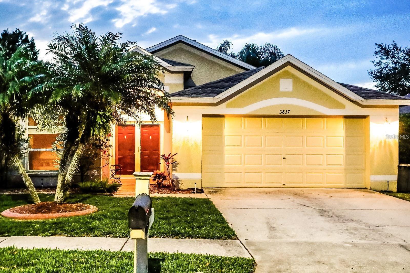 Welcome to the OAKSTEAD COMMUNITY! A family friendly neighborhood at the prime location near shopping, restaurants and more. This 3 bed 2 bath + BONUS Room has more than enough space for your family!! Primary bedroom features a primary suite bathroom with a shower, tub and a double vanity. Kitchen is spacious with extra storage. No carpet, open concept living And a FENCED in yard to enjoy the Florida Weather. The home is in a GATED neighborhood and is WALKING distance to the A- rated Oakstead Elementary! Also near many high rated public, magnet and charter schools. The Community has a large community pool, a toddler pool, tennis court, event hall, gym, basketball court, playground, etc. available. Beautiful walking and biking trail included in the community as well! Reach out today before this home is no longer available!