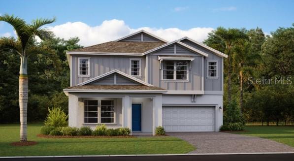 Under Construction. The Douglas with five bedrooms and three bathrooms is an expansive two-story home that is optimized for gracious living, providing abundant room to grow and entertain. A flex room is situated off the foyer, followed by an open-plan layout connecting the family room, kitchen and breakfast room. On the same level is a secluded study perfect for work-from-home assignments and a bedroom ideal for overnight guests. Upstairs, a large game room separates the lavish owner’s suite from the three secondary bedrooms. A desirable three-car garage completes the home. Welcome to Wellness Ridge the community that was designed to provide a Healthy & Active Lifestyle!! Community Features include: Sports Courts, Clubhouse, Fitness Center, Conservation Areas, Playground, Resort Style Swimming Pool and Multi-Use Trails. This beautiful home is very close to Lake Louisa State Park. Clermont is one of the fastest-growing cities in Central Florida. Strategically located close to Orlando and theme parks, it is known for its picturesque hills and pristine lakes. Schedule your appointment today!