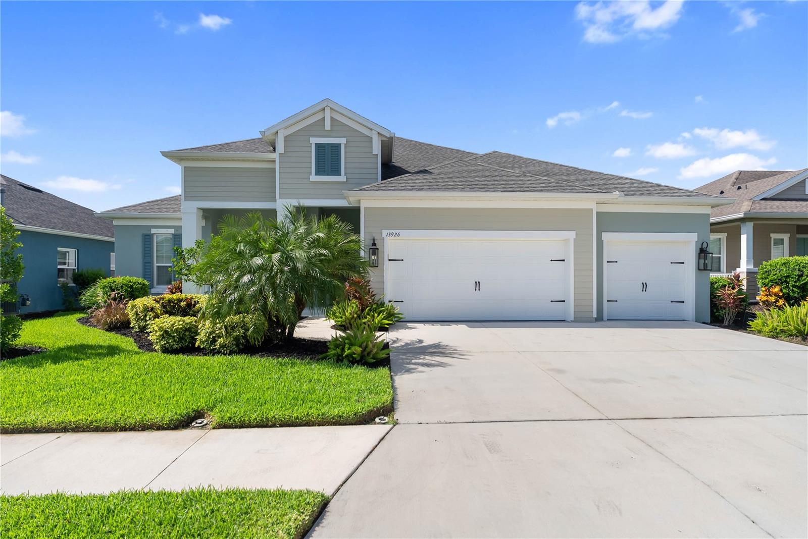 Stunning show-stopper! Rare opportunity to own a move in ready masterpiece. This exquisite Kiawa floor plan by Neal Communities is located in the highly sought-after Canoe Creek neighborhood of Parrish. Loaded with upgrades and designed for both style and comfort, this 4-bedroom, 3-bathroom home also includes an office with a custom Murphy bed, easily serving as a 5th bedroom.The heart of the home is a gourmet kitchen boasting stainless steel appliances including and an expansive island with ample seating, perfect for entertaining or family gatherings. The spacious primary suite offers a serene retreat with an en-suite bathroom and a massive walk-in closet, while every bedroom in the home includes its own walk-in closet for ultimate convenience! Designer finishes elevate the home including board-and-batten accent walls in the foyer and primary suite, a shiplap feature wall in the family room, and a newly upgraded laundry room with custom cabinetry and folding station.Step outside to your private resort-style oasis featuring a heated and cooled pool with a tanning shelf and spa paired with a brand-new outdoor kitchen complete with grill and refrigerator. This covered lanai is an entertainer's dream, equipped with a fireplace, mounted TV, lounging and dining areas, and a WiFi access point for seamless connectivity while relaxing outdoors. With desirable southern exposure, you’ll enjoy sunshine year-round without the harsh late-day heat. Practical features include a 3-car garage, a generator plug at the main electrical panel, and smart home capability (Guardian subscription required) making this home as functional as it is beautiful.Canoe Creek offers residents unmatched amenities including a clubhouse with gourmet kitchen, resort-style pool with lap lanes and spa, 24-hour fitness center, four pickleball courts, two dog parks, scenic walking trails, on-site HOA manager, full-time activity director, and NO CDD FEES.
Parrish is one of the fastest-growing areas in Florida, centrally located with easy access to Tampa, St. Pete, Sarasota, and the Gulf beaches. Just 2 hours from Disney and Universal, convenient to major airports, shopping, dining, and top-rated schools—you’ll love the lifestyle this location delivers. Run, don’t walk—schedule your private showing today before this gem is gone!