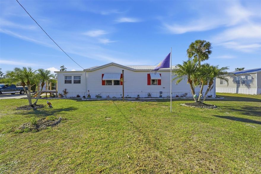 Private double-lot setting • Preserve-backed property • No HOA • Guest cottage (2023)
Situated on a quiet dead-end street in rural DeSoto County, this double-lot property offers space, privacy, and minimal restrictions, with an undeveloped protected preserve directly behind the home and added separation between neighboring properties. No HOA. Property has been owned by the same family for over 30 years, with the current residence placed on the land in 2005.
The main home features updated flooring, upgraded lighting with dimmer switches, lever-style hardware throughout, upgraded sinks, faucets, toilets, and shower heads with handheld wands. The kitchen includes double ovens with ceramic cooktop, refrigerator with ice and water, dishwasher, 2-tier pull-out cabinet shelving, and ample storage. Washer and dryer hookups are located inside the home and in the cottage laundry room (washer and dryer not included).
Comfort and system upgrades include a programmable thermostat with humidistat, updated ceiling fans with remotes, bedroom window shades, whole-house water filtration system, peroxide-cleaned hot water tanks, and hardwired smoke detectors. Central AC was installed in 2016 with a 10-year warranty. The main house water tank was replaced around 2019, and the roof was replaced in February 2018.
Outdoor improvements include a new front deck with lighting, a new rear deck/oasis with lighting, umbrella, and two access ramps, plus a cement pad suitable for a BBQ or hot tub. Awnings provide storm protection and help limit interior heat. Front garden areas feature established plants and flowers.
A 2023 guest cottage includes a separate full bath and access to laundry, providing flexible additional space. Three garage spaces offer room for vehicles, workshop use, or storage, with exterior motion-sensor lighting. The primary bedroom includes a walk-in closet, and bathrooms feature walk-in showers with grab bars. High-speed internet, TV, and phone service are available.
Located approximately one mile from Peace River access and park, about five miles to I-75, groceries, and restaurants, and roughly 20 minutes to Port Charlotte Beach complex, with nearby local walking trails and convenient access to Charlotte County amenities. Optional turn-key furnishings may be available for a separate fee