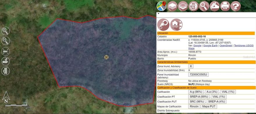 Seller is open to creative terms and incentives (up to $15,000.00) designed to support the buyer’s vision and development timeline. Options may include flexible closing terms, extended due-diligence periods, and buyer support for feasibility studies or future infrastructure planning. Ideal for investors or end-users seeking long-term value and customization potential. Details available upon request.

Nestled in the hills of Rincón, Puerto Rico, this expansive parcel offers a rare opportunity to acquire raw land in one of the island’s most desirable west-coast markets. Surrounded by nature and elevated terrain, the property provides sweeping scenic potential, privacy, and a peaceful setting—while remaining just minutes from Rincón’s vibrant town center, beaches, restaurants, and cultural attractions.

This is a blank-canvas property, ideal for buyers who value vision, patience, and long-term upside. The land is being offered in its current condition, allowing the next owner full creative control over design, layout, and future use. Its size and location make it suitable for a variety of possibilities, including private estates, eco-minded residential concepts, or a thoughtfully planned retreat-style development, subject to permits and approvals.

Rincón continues to attract interest from both local and international buyers due to its lifestyle appeal, strong rental demand, and limited supply of large tracts of land. Properties like this—offering scale, privacy, and proximity to town—are becoming increasingly scarce.

The setting emphasizes tranquility and connection to the natural landscape, making it especially appealing to buyers seeking a slower pace without sacrificing access to modern conveniences. Whether envisioned as a personal project or a strategic investment, this property represents a chance to secure land in a high-demand area with long-term growth potential.

Serious inquiries are encouraged to explore how this property can align with their goals. Opportunities of this nature in Rincón are limited, and ownership here is not just a purchase—it’s a forward-looking investment in location, lifestyle, and possibility.