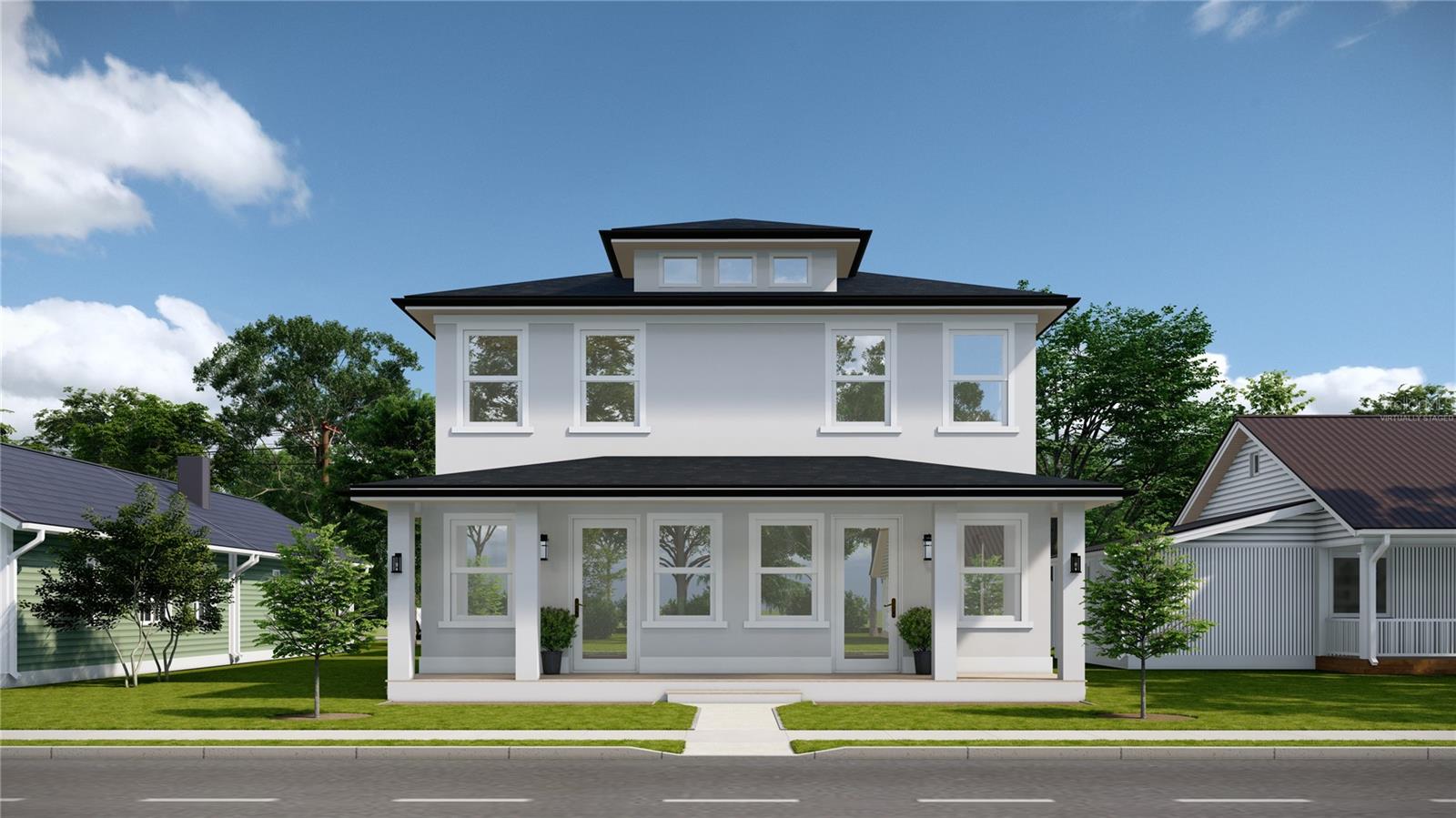 One or more photo(s) has been virtually staged. Under Construction. New Construction Fourplex in the Heart of St. Pete!
Discover a rare opportunity to own a brand-new luxury fourplex in vibrant St. Petersburg, Florida. Currently under construction, this property features two sleek modern duplex buildings offering a total of four 2-bedroom, 2-bath units — ideal for both investors and owner-occupants looking to live in one unit while generating premium rental income from the other three.
Each thoughtfully designed residence showcases a two-story layout with:
A bright and open main floor featuring a modern kitchen, spacious living area, and a full bathroom
An upper level with two well-appointed bedrooms, a second full bath, and walk-in closets in both bedrooms
Contemporary luxury finishes throughout for a clean, elevated living experience
The property includes a 3-car garage and 3 additional off-street parking spaces, ensuring both privacy and convenience. The two-building layout provides natural separation between units, with a shared green space in the center and a rear balcony on the back-facing building. Note: rear units have a more compact living areas to accommodate the garage footprint. Floor plans are shown in photos.
Perfectly located just minutes from downtown St. Pete, the Gulf beaches, and an array of restaurants, parks, and shops, this unique offering blends long-term investment value with modern coastal lifestyle appeal.