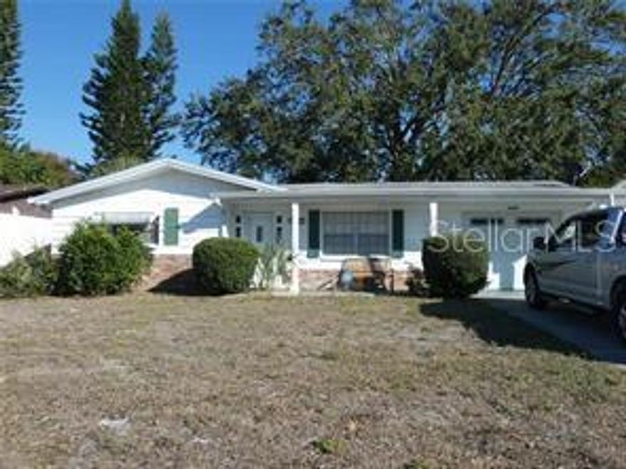 Welcome to Paradise, new roof, high and dry block home construction, furnished and ready for occupancy. Bring your toothbrush and enjoy the Florida lifestyle.  Dining room with pass through window, cute porch, Florida TV room and more... Come see it today.This home is convenient to parks, beaches, fishing, boating, libraries, nightlife, shopping and more. A/C installed 2016. Home was used seasonally for just a few weeks per year. Seller now selling at this great price.