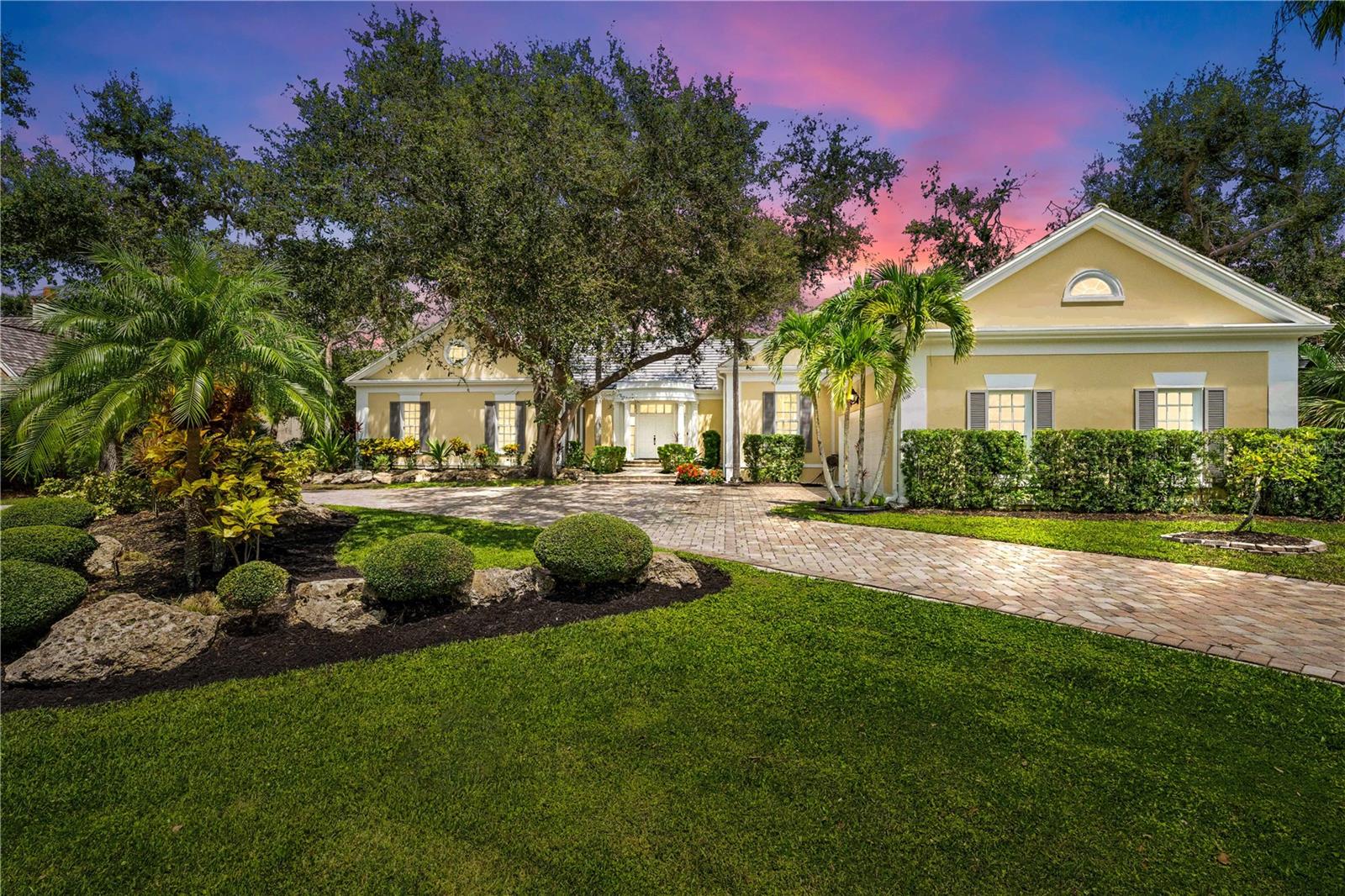 One or more photo(s) has been virtually staged. Custon Home located in the exclusive gated community of The Oaks Bayside with a private pool and spa. Just across the street from Sarasota Bay. Recent improvements include updated bathrooms and a newer kitchen (with Thermador appliances) and all freshly painted. This 4 bedroom, 3 bathroom plus bonus room house is in ideal size to maintain while fully enjoying with your family and guests. All rooms overlook the pool area with large windows allowing lots of natural light yet still completely private. The large primary bedroom has two walk-in closets and meanders into a master bath paradise. Large dining room, over-sized two car garage, laundry located next to the kitchen. The Oaks Bayside private security gate and 24-hour guard service. The Oaks has two golf courses; one was designed by Arthur hills and the other designed by Frye Stratka. A 40,000 sq. foot clubhouse offers three outstanding dining venues. Rounding out the resort are twelve HAR-TRU tennis courts, main pool and playground. Membership to Sarasota's finest country club, The Oaks, is available and required with property purchase. The Oaks Club is close to a wealth of natural and cultural amenities, dining and shopping, centers of learning, and a thousand and one ways to enjoy the great outdoors.