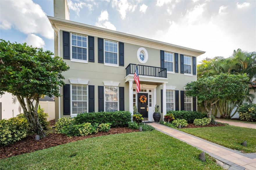 LOVED FOR DECADES! READY FOR NEW MEMORIES! Discover this elegant pool home in the heart of South Tampa's Swann Estates neighborhood - a perfect blend of luxury, comfort and functionality. Built in 1996, this home offers 3,331 sq. ft. of heated living space; a 4 bedroom, 2.5 bath home and a detached two-story guest suite with an additional bedroom and full bath. Upon entering the dramatic foyer, you'll notice features that are sure to impress: soaring ceilings, crown molding, paneled wainscoting, beautiful wood flooring, and a light and bright interior. The main downstairs living area was designed with timeless elegance and effortless entertaining in mind. The living room/study has a gas fireplace adding warmth and comfort during cooler months. Gather for more formal meals in the dining room that features eye-catching chandelier lighting. The open floor plan includes a kitchen equipped with gas cooking, double ovens, granite counters, stainless farmhouse sink, and an island ideal for prepping, serving, and socializing. The kitchen flows seamlessly into the breakfast nook that can accommodate up to six bar stools for casual dining. The adjacent family room includes built-in cabinetry, plantation shutters and french doors that open to the outside. Travel upstairs to four bedrooms and a convenient laundry room.  The spacious primary suite offers a tray ceiling, two walk-in closets, and a spa-like bathroom with dual granite-topped vanities, a garden tub, a private water closet, and a walk-in shower. Additional bedrooms are nicely-sized, one of which is used as an office. The detached guest suite has endless multi-generational possibilities: bedroom for family or guest needs, exercise center, bonus room/media center.  The upper level includes a full bath. Embrace the Florida resort lifestyle in the SPECTACULAR paved covered lanai area - an entertainer's dream complete with grill, granite counters, conversational and TV-viewing seating, serving bar with new Hoshizak ice maker and a built-in mosquito misting system. Fenced for privacy and accented by tropical palms, your outside backyard oasis includes a sparkling Pebble Tec pool, heated spa, gas fire pit, pool bath and storage closet. Additional home features include fresh interior paint (2025), a newer roof (2020), covered carport and paver driveway, Polaris Robotic pool cleaner (2025), Rinnai gas tankless water heater, leaf guard gutter system (2021), a Bosch AC installed in 2023 and and a brand-new Rheem A/C for the detached guest suite (2025). Residents of this walkable neighborhood enjoy top-rated schools (Grady, Coleman, Plant) and a prime location convenient to Tampa International Airport, Raymond James Stadium, Amalie Arena, Downtown Tampa and Westshore business areas, Water Street, Hyde Park, hospitals, premier shopping and dining. Nearby bridges lead to Pinellas County and world-renowned Gulf beaches. Schedule your private showing today!