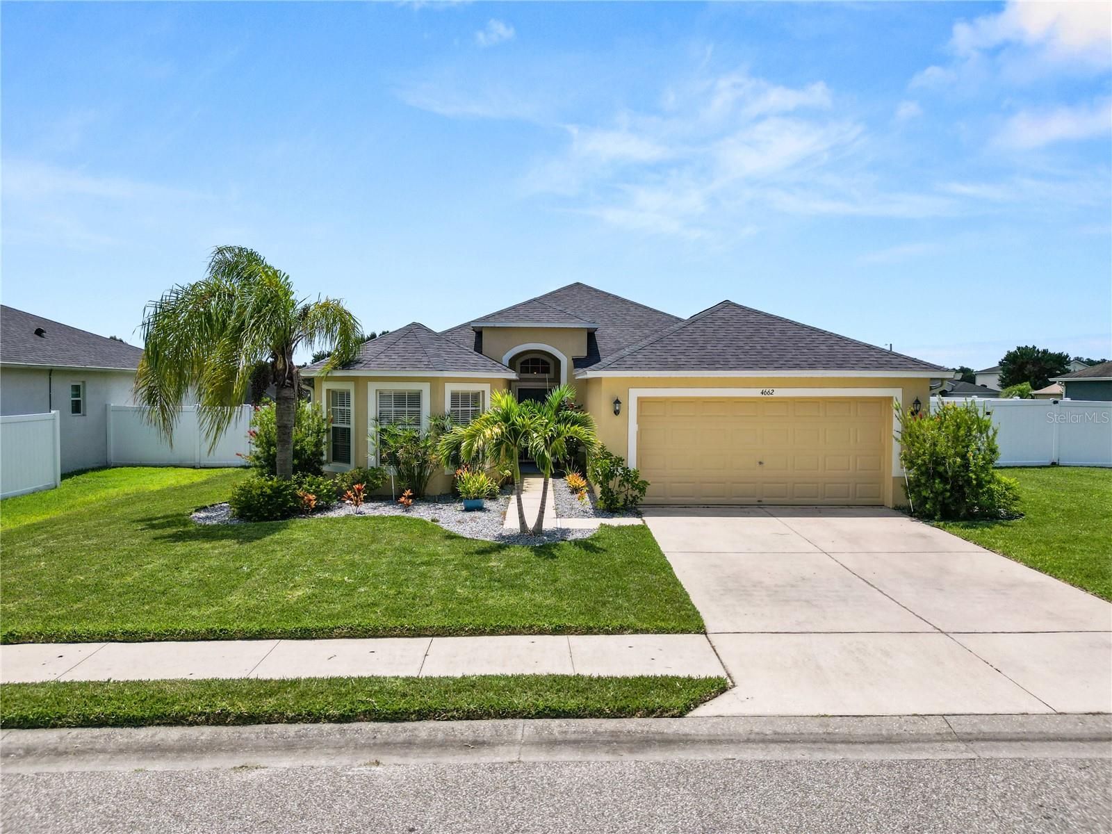 Welcome to this beautifully updated 4-bedroom, 2-bath home on a fully fenced, spacious lot in the established Creekside Subdivision. With a new roof, fresh interior and exterior paint, and luxury vinyl plank flooring completed in 2024, this home is truly move-in ready.
The renovated kitchen, completed in 2023, features solid wood soft-close cabinetry, quartz countertops, brand-new stainless-steel appliances, and a new garbage disposal — perfectly designed for both everyday living and entertaining. The split floor plan offers high ceilings, updated lighting throughout, and ceiling fans in every room, creating a comfortable and inviting atmosphere.
The master suite includes his-and-hers walk-in closets, a double vanity, and a large garden tub — the perfect retreat at the end of the day. The 3-car garage with tandem parking provides ample space for vehicles, a boat, motorcycle, or extra storage.
Located in a quiet rural setting that still offers easy access to Tampa and Orlando, this home also qualifies for USDA financing. Schedule your showing today and see all this property has to offer.