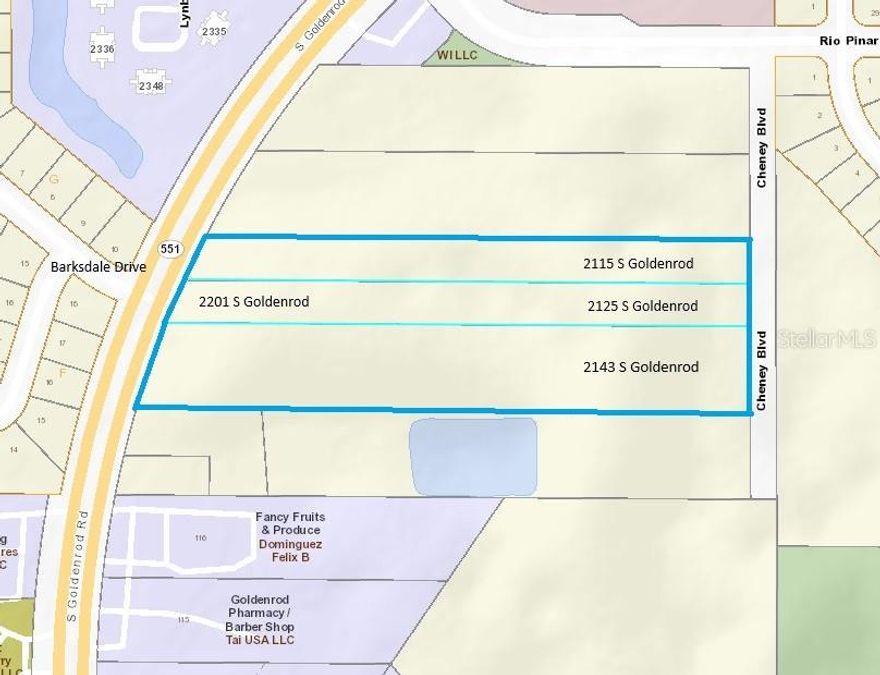 Opportunity knocks! 8.44 Acres of prime development on 3 separate lots near downtown Orlando, Orlando International Airport, big box stores, small eateries, neighborhoods, transit and freeways. Highly walkable, marketable and convenient.
