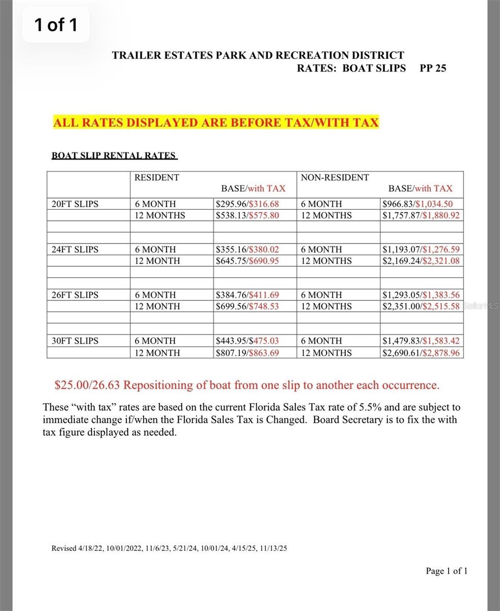TRAILER ESTATES FOURTH ADD - Land