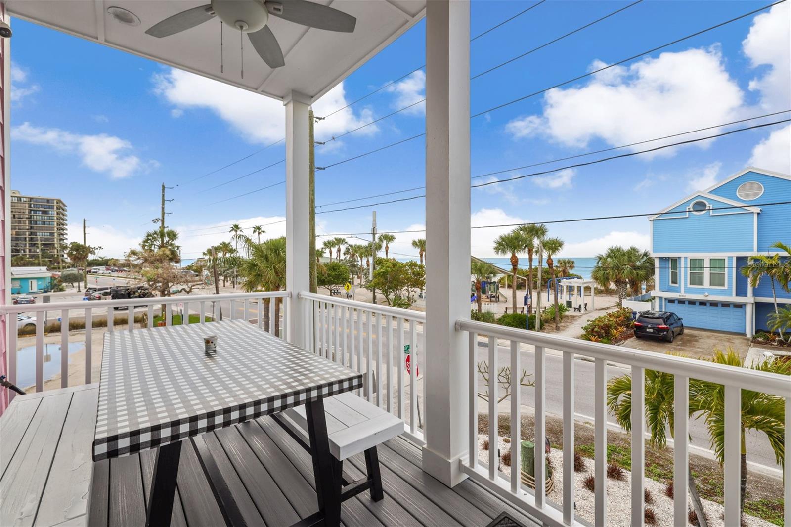 Sunset Beach newer construction (2022), custom home with Gulf of Mexico views! Experience island living on the idyllic piece of paradise known as Sunset Beach. This home is built to a high standard and meets all coastal requirements. Four bedrooms, 2 baths, spacious kitchen, elevator, high ceilings, quartz countertops, two-tone cabinets with slide out shelves, composite decking, gas-tankless water heater and much more. You'll be mere steps from the sugar sand of Sunset Beach with a Gulf view from just across the street from a public beach access. Stroll just a few steps to marvel in some of the most beautiful sunsets that our area is known for. Inside you will find a beautifully finished environment. On the first living level you'll find a spacious kitchen, a comfortable bedroom and a full bath. The top floor features the primary bedroom, two additional bedrooms and another spacious, full bath. An added bonus is the convenient home-office. An elevator serves all three levels for added convenience. The entire home is accessible to those with mobility challenges as well. Something not often found on Sunset Beach is an oversized three-car garage, with ample additional storage and a sitting/kitchen area for added space to relax. Mechanical equipment is of the highest quality - HVAC systems, gas-tankless water heater, elevator and top of the line appliances. This home was built by a reputable, local, custom-home builder to exacting standards and will be sure to provide a safe haven for you, your family and guests.