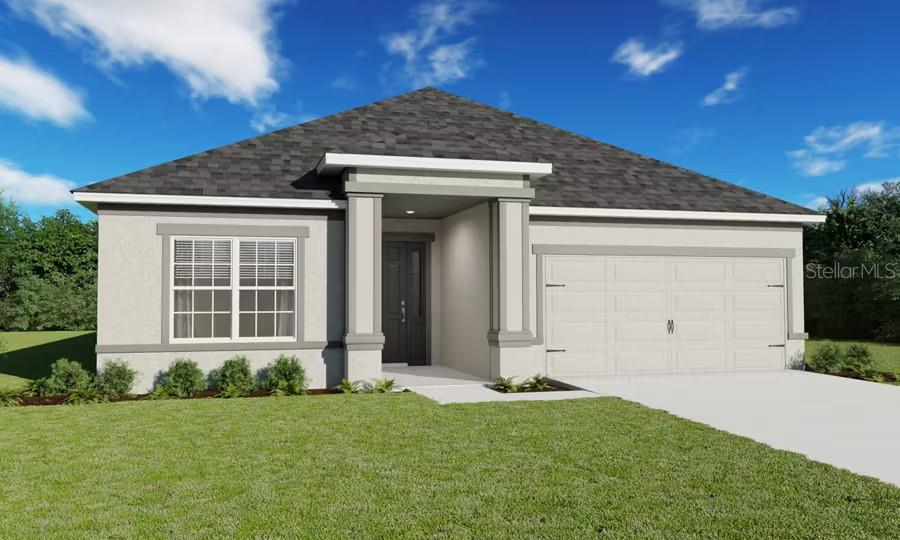Under Construction. Move-in ready 3-bedroom home for sale in Lakeland, Florida! The easy-living Aubrey provides you with a bright, open living area with luxury vinyl plank flooring under volume ceilings. Relax in your beautiful owner's suite complete with a walk-in wardrobe and dual vanity en-suite bath with a decorative tiled shower with glass enclosure. Plus enjoy outdoor living on your covered lanai! This home includes features and finishes hand-selected by our professional designers to provide you with enduring style, move-in convenience, and easy home maintenance: Open kitchen with: A counter-height bar. Quartz countertops . 36-in. white shaker-style cabinets with decorative knobs/pulls. Stainless steel undermount sink with a pull-down faucet. Walk-in pantry. A mud room with a drop zone at the main garage entry, and an adjacent laundry room. Samsung stainless steel appliances: 5-burner smooth-top electric range with wi-fi smart controls. Fingerprint-resistant microwave with ventilation system. ENERGY STAR(R) quiet-operation dishwasher. ENERGY STAR(R) large capacity side-by-side refrigerator. . . Low-maintenance luxury vinyl plank flooring throughout the living areas, kitchen, laundry room, and bathrooms. Mohawk stain-resistant carpet in the bedrooms. Energy efficient LED lighting in the kitchen and gathering room. Custom-fit 2-in. faux wood window blinds. Built-in pest control. Architectural shingles with limited-lifetime warranty. Fully sodded homesite with Florida friendly landscaping and irrigation system. ... and much more!. Save on utilities with energy-efficient R-30 insulation, foam-injected block insulation, double-pane Low-E windows, and a programmable thermostat. For more information on how you can own this beautiful, professional-designed new home in Lakeland, FL, call or email us today!