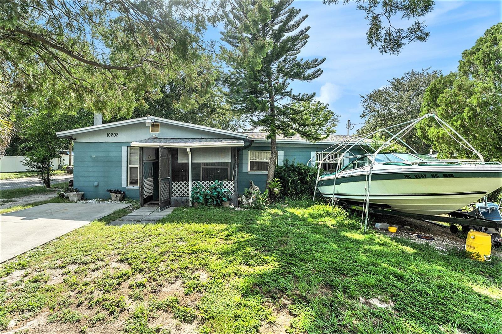 Amazing Corner Lot Home in the Heart of Tampa minutes away from University of South Florida, Tampa Bush Gardens, Downtown Tampa, and many other attractions. This 3 bedroom, 1 full bath home has a new brand new roof 2025 and water heather 3-4 years old. The home features a den with stone fire place, which includes space for laundry room. This will not last long!! Ideal rehab opportunity for CASH BUYERS, but will pass 4 point inspection for buyers with VA or FHA opportunities.