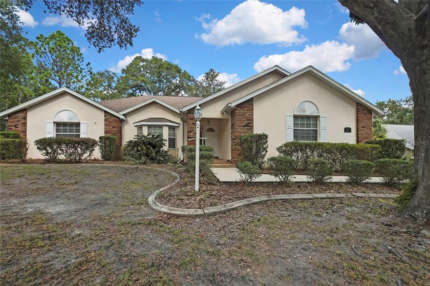 Step inside this well loved estate home and you'll see how the previous owner clearly cared for it with pride. This spacious home features TWO living rooms, a formal dining room, and a cozy family room anchored by a brick, wood-burning fireplace... this is the kind of layout that offers room for everyone to spread out or come together. Every space has been cared for over the years, and the finishes are solid with plenty of room for personalization, allowing you to move in immediately and gradually make updates over time....  think refreshed kitchen cabinetry, new flooring or perhaps updated bathrooms to make it your own, the possibilities are endless! Outside you’ll appreciate the large fenced-in yard, established mature landscaping, and a screened in patio ready for summer BBQs or simply kicking back to imagine your modern touches taking shape. Set on a peaceful street in the coveted Rainbow Springs/Country Club Estates neighborhood, this home is perfect for a first-time buyer looking for value or a DIY-minded homeowner eager to make a classic Florida home their own. Sellers are very motivated... schedule a showing today!