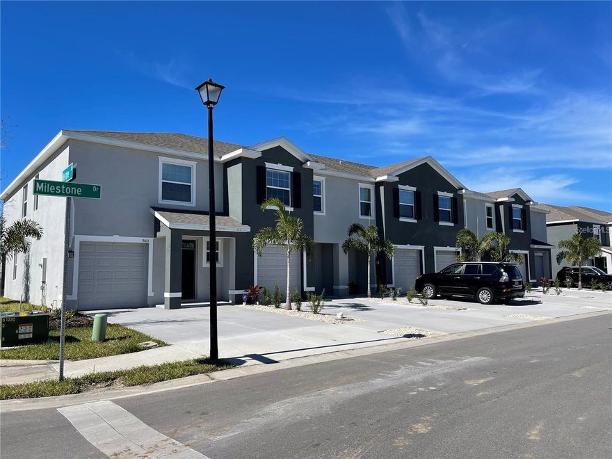 Come experience the Florida lifestyle at its finest in this beautiful three-bedroom, two-and-a-half-bath townhome with a den and a one-car garage, located behind the gates of the recently built community of Promenade East. Ideally situated directly across from the community pool, it's almost like having your own pool—without any of the noise— a few steps from  your front door. Nestled in the heart of the impeccably maintained Palmer Ranch, this location offers miles of scenic walking trails, convenient access to excellent shopping, dining, and entertainment, as well as the ever-popular Legacy Trail just around the corner. The world-renowned Siesta Key Beach is only minutes away.
This spacious end unit is filled with natural light and ready for its next fortunate residents. Features include stainless steel appliances, granite countertops, and an open floor plan perfectly suited to today’s lifestyle. Relax with your favorite book and beverage in your fully screened-in lanai overlooking a peaceful pond, or step right out front and enjoy the resort-style community pool and inviting clubhouse area. Don’t just rent a home—embrace a complete lifestyle in this move-in-ready residence in Promenade East.