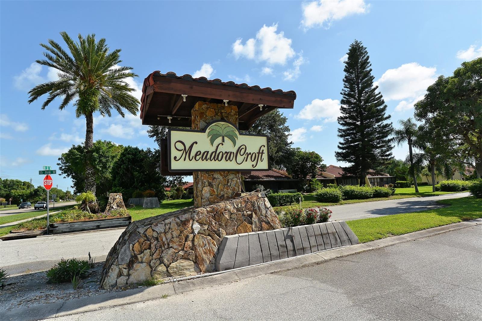 Meadowcroft is a 55+ community, conveniently located in W Bradenton just off of 59th St W near Blake hospital. This vibrant active community offers many organized events including, poker & game night, annual BBQ & covered dish gathering, Social Club, periodic "Out to Lunch" events at various local restaurants & exercise in the pool, just to name a few. The club house offers a kitchen, dance floor, TV, piano, library, billiards room, fishing off the pool deck & a heated swimming pool. Reserve the clubhouse for your next event or family reunion.
This 2nd floor 2 bedroom, 2 bath condo offers a total of 1,187 sq feet of relaxing living space. The completely open concept kitchen & living area add to the ambiance with all the natural light from the kitchen window & the slider on your screened lanai. Great place to relax, enjoy the breeze, watch the sunrise & listen to the birds as they start their day as well. The rooms are all generous in size with plenty of storage space. The primary bedroom, located in the rear of the condo, comfortably accommodates a king size bed, offers not one but two closets providing ample space for your Florida wardrobe. The large picture window, practically the length of the room allows the natural light to pour in. For the cooler months, open the windows and enjoy the cool breeze. The ensuite presents with a tiled walk-in shower with a sliding shower door for safety & comfort. Beautiful granite counters enhance the esthetics of this area. Your guest room is down the hall in the front of the condo, as we pass through the hall, we come upon the laundry closet & guest bath, complete with a comfortable tub for enjoying a hot relaxing soak. The guest room also has a generous amount of light from the large window. There's plenty of room for a queen size bed or 2 twins & a desk. The perfect space for all of the guests that will be visiting. The open dining/kitchen/living area offers plenty of seating and room for a large table for those holiday meals. This unit also has an assigned carport & open guest parking. Mailboxes are perfectly located right in front of your building.
This area of West Bradenton is conveniently located for a lifestyle of convenience. Between several grocery stores, shops, restaurants, gas stations, the main feature is the close proximity to the soft sandy beaches of Anna Maria Island, just a 15 minute ride. In addition 3 airports, the closest is also 15 minutes away for SRQ(Bradenton/Sarasota), PIE(Clearwater) & TPA(Tampa) are an hour or less. Major highways and interstates are nearby, along with many member & non member golf courses, parks & recreation, boating & fishing, Spring Training, movie & theater, museums & seasonal advents. Don't forget numerous cruise ports for some exciting vacations. The closest being in Tampa. Meadowcroft is the perfect location for your active lifestyle & the neutral color palate of this unit makes 1431 57th St W the perfect choice.