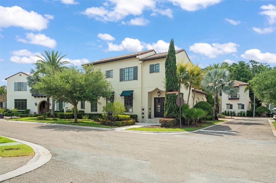 Under contract-accepting backup offers. One or more photo(s) has been virtually staged. Nestled within the charming Tuscan-inspired Kimball Trace at Golden Oak at Walt Disney World®, just steps from the community clubhouse, sits “Casa Trevisio” by Goehring & Morgan: an artfully-inspired and reimagined residence with a newly blank canvas ready to write your own story. This home is bright and airy and features a main floor master retreat plus secondary guest downstairs and two bedrooms plus optional 5th bedroom or den connected with pocket doors upstairs. The centerpiece of the chef’s kitchen with large island and farmhouse sink, granite countertops, under mounted lighting, and gas cooktop is a brick-walled gas fireplace with niches. The master retreat is secluded and private with dual vanities, jetted tub, glass enclosed tiled shower with overhead rain shower head, and large closet. Screened patio with summer kitchen and private pool offer a lovely outdoor retreat. Golden Oak at Walt Disney World® Resort is a residential resort community where families can live in the embrace of luxury, privacy and the magic of Disney. This gated community features distinctive neighborhoods of magnificent homes, expansive natural preserves and inviting amenities.  Ownership includes club membership to Summerhouse and exclusive Walt Disney World offerings including park transportation, exclusive club events, and Disney experiences.  Also at Golden Oak is Four Seasons Resort Orlando at Walt Disney World® Resort, which hosts an 18-hole Tom Fazio-designed golf course, full-service spa, meeting facilities, and superlative restaurants. Experience a magical lifestyle within the private gates of Disney’s most exclusive residential community.