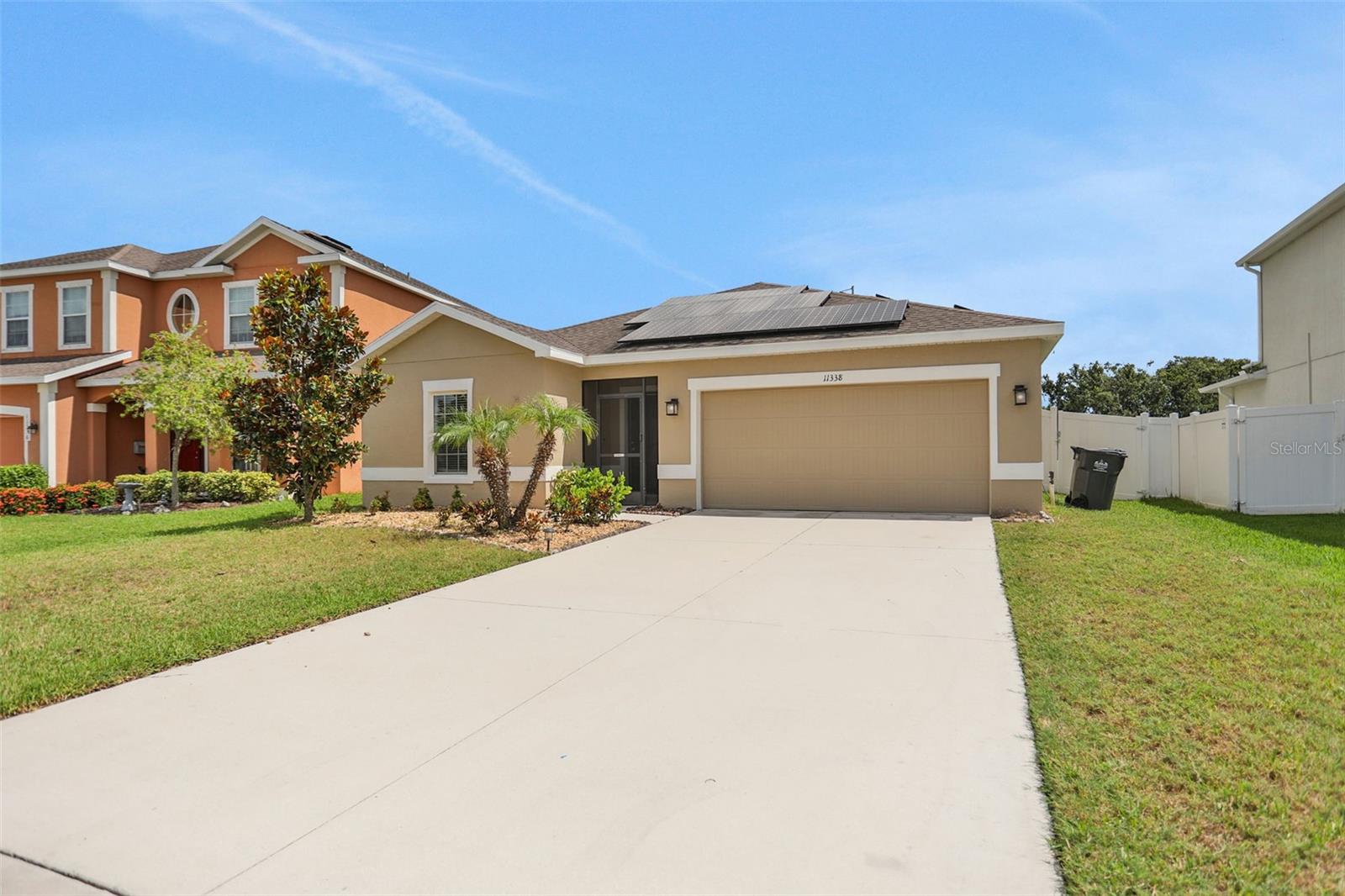 Don't miss this 2019 built home with PAID OFF SOLAR! This beautifully maintained Riverview home offers 3 bedrooms, 2 baths, and a 2-car garage. The property includes paid-off solar panels (a $25,000+ value!), keeping utility bills low in the Florida heat. Freshly painted inside and out, the home features an open layout with granite countertops and modern finishes throughout. The property backs up to a nature preserve so you have no rear neighbors, just peaceful tranquility. Best of all, the neighborhood comes with HOA dues under $100 per year, giving you community benefits without the extra cost. This move-in ready home delivers comfort, savings, and style all in one. Schedule your showing today! *Not yet FHA eligible*