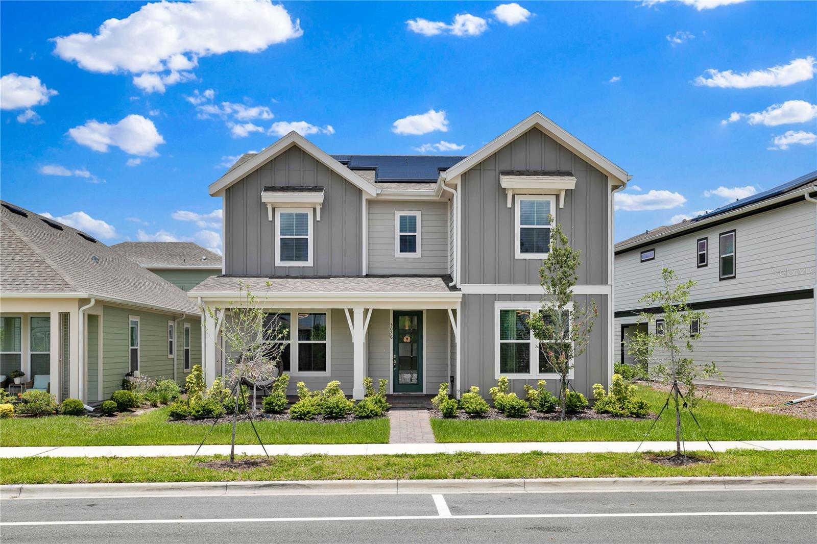 SELLER MOTIVATED!!! Welcome to Weslyn Park at Sunbridge! This exquisite two-story residence features 5-bedrooms and 4-bathrooms, including a private attached apartment, offering the ideal combination of luxury, space and comfort. Step inside to find elegant ceramic tile flooring throughout the first floor, a spacious bonus room, ideal for a home offie or a 6th bedroom, and a gourmet kitchen with top-of-the-line appliances, quartz countertops, and upgraded cabinetry, perfect for entertaining. The first floor also features a private bedroom and full bathroom. Upstairs, you'll enjoy a loft retreat great for relaxing or additional living space, 3-bedrooms and laundry room with a convenient laundry sink. All bathrooms have been updated with modern finishes. The attached apartment features a private entrance, 1-bedroom, 1-bathroom and a dedicated 1-car garage, ideal for guests, extended family or a potential rental income opportunity. A total of 3-car garage (with epoxy floors), and built-in solar panels add value and efficiency. Located minutes from Lake Nona, Medical City and Orlando Intl. Airport. At the fast growing Sunbridge community, you will enjoy access to resort-style amenities including pool, playgrounds and more. Come experience luxury, space, and convenience. Schedule your private showing today!