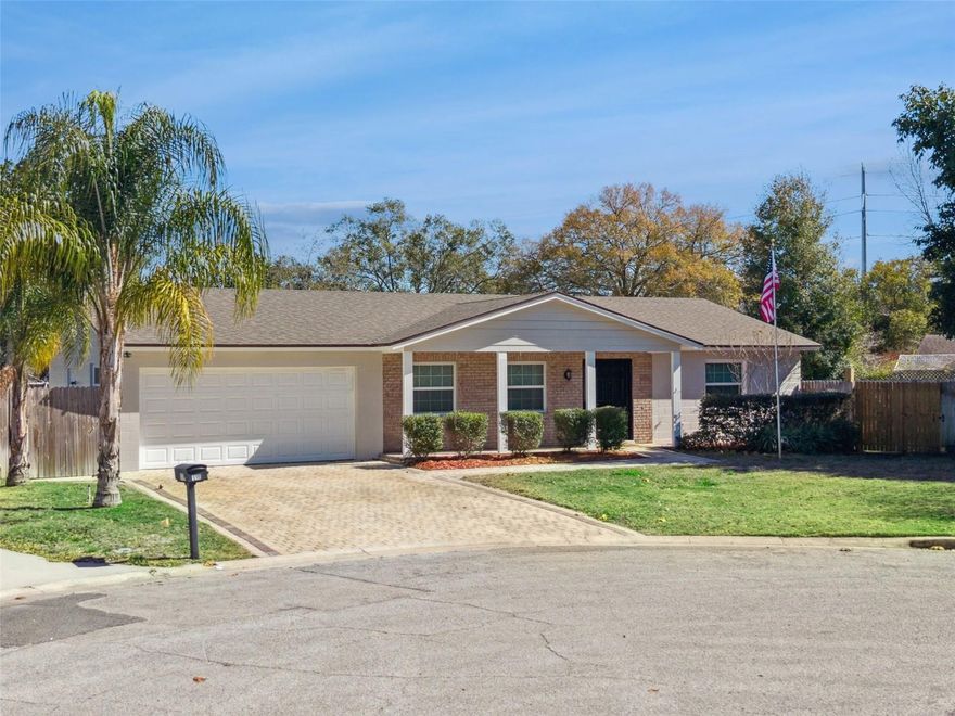 Welcome home! You are going to fall in love with this beautiful residence in desirable Wekiva! Located at on the circle of a cul-de-sac and just blocks from Wekiva Elementary and community parks! This home offers an expansive and open floor plan, split bedrooms, primary with updated en-suite bath, TWO living areas, formal dining and kitchen with a large breakfast room, perfect for a kitchen expansion or butler pantry! There's more....a HUGE interior laundry/utility room large enough for storage and additional refrigeration, newer French door with internal blinds leading to a large covered, screen enclosed back porch overlooking a beautiful yard...the lot size is just under a 1/2 acre!! Freshly painted inside and out - ready for you to move in! BONUS updates include: ROOF 2021, HVAC 2023, WINDOWS/DOORS 2020, PAVER DRIVEWAY 2020, ELECTRICAL PANEL 2023, PRIMARY BATH REMODEL 2023, 8-ZONE SPRINKLER SYSTEM 2020.