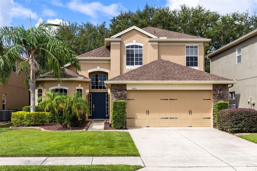 Welcome to 8815 Atwater Loop in beautiful Oviedo, Florida—where comfort, style, and modern upgrades come together in this stunning 4-bedroom, 2.5-bath home offering 2,242 sq. ft. of thoughtfully designed living space. From the moment you step inside, you’ll be greeted by an inviting open floor plan filled with natural light, elegant tile and wood floors on the first level, and warm wood-like laminate throughout the second floor. The spacious kitchen is a true showpiece, featuring gleaming granite countertops, stainless steel appliances, and custom shelving in the pantry for enhanced organization—perfect for both everyday meals and entertaining. The first-floor primary suite provides a peaceful retreat with serene pond views, a luxurious soaking tub, walk-in shower, dual vanities, and custom closet doors that add a touch of sophistication. Upstairs, you’ll find a generous bonus loft ideal for a media room, play area, or home office, along with three additional bedrooms that offer plenty of space for family or guests. Every detail has been carefully considered, from the custom barn door in the powder room to custom shelving in the laundry room that maximizes functionality and style. Step outside to relax on your back patio while enjoying the tranquil pond view, or take advantage of the community’s amenities, including a sparkling pool, clubhouse, and two playgrounds. Additional highlights include a 240V outlet in the garage (perfect for EV charging), a new roof (2021), HVAC system (2020), and updated light fixtures and ceiling fans throughout. Conveniently located near major highways, Publix, top-rated restaurants, Winter Park, and UCF—and zoned for Oviedo’s highly acclaimed A-rated schools—this exceptional home perfectly blends elegance, comfort, and the best of Florida living.