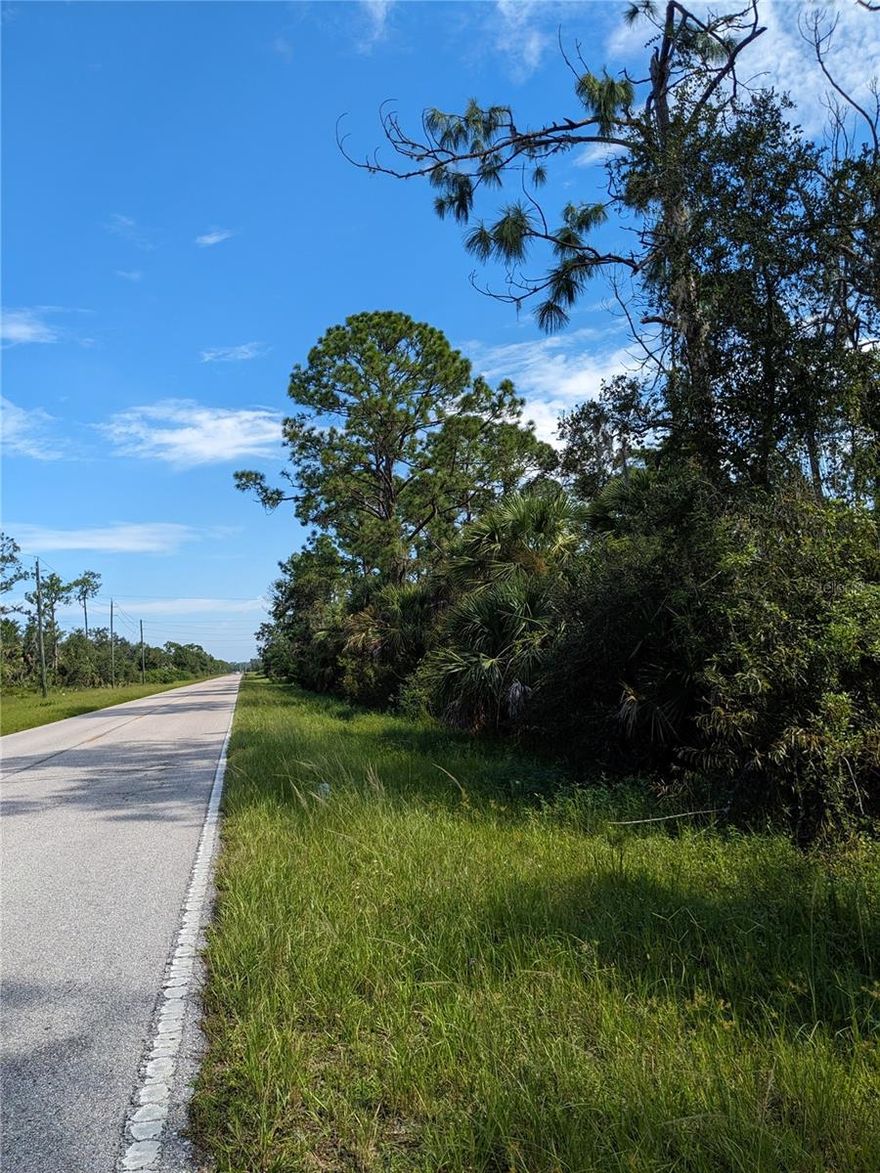 Private quiet area in Port Charlotte. 1 acre with 4 connecting lots. Flood Zone X.