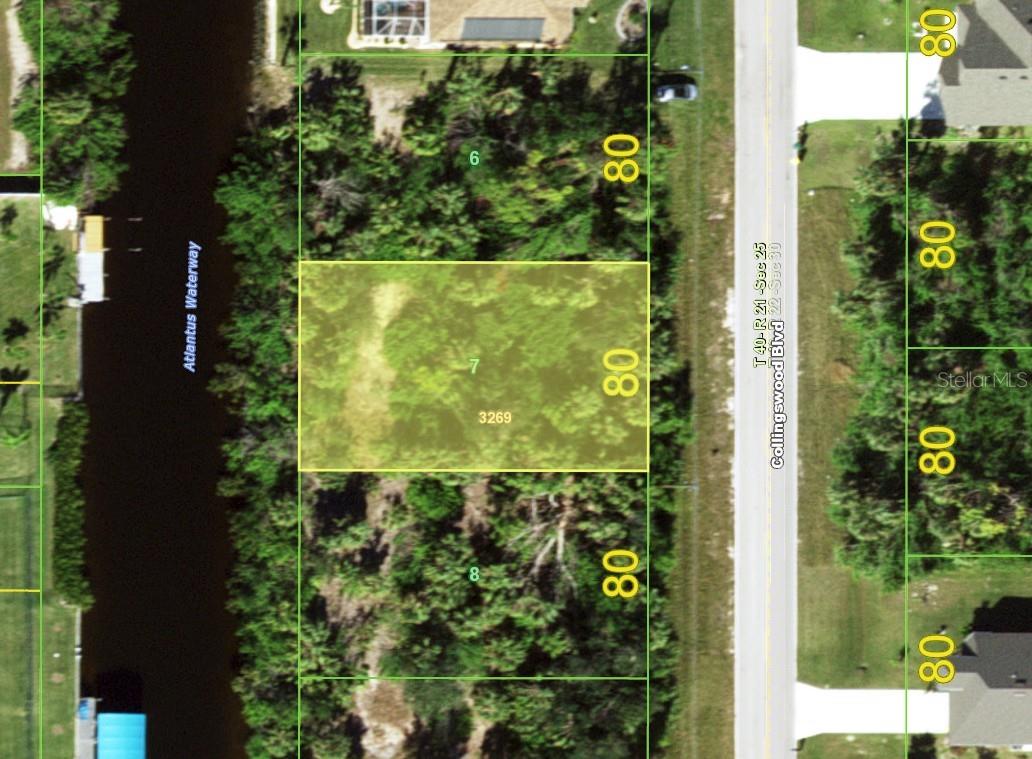 OVERSIZED WATERFRONT LOT located in Port Charlotte. NO HOA FEES! Perfect for building your DREAM HOME and living the Florida lifestyle. Need a builder? Let us introduce you to reputable local builders! Conveniently located near the Edgewater Public Boat Ramp, William R. Gaines Recreation Park, and just minutes from 776, US-41, and Port Charlotte Beach Park. Port Charlotte Beach Park offers sand, sheltered waters, and spectacular sunsets year-round. Amenities include a board-walk with a fishing pier, boat ramp, canoe/kayak launch, horseshoe pits, bocce courts, basketball courts, tennis courts, volleyball court, playground area, small shelters with picnic tables, two large pavilions, restrooms, heated swimming pool, and a recreation center. Also just a short car ride to the Gulf Beaches of Boca Grande, Englewood, or Manasota Key to name a few where you will find world-class fishing and white sand between your toes.