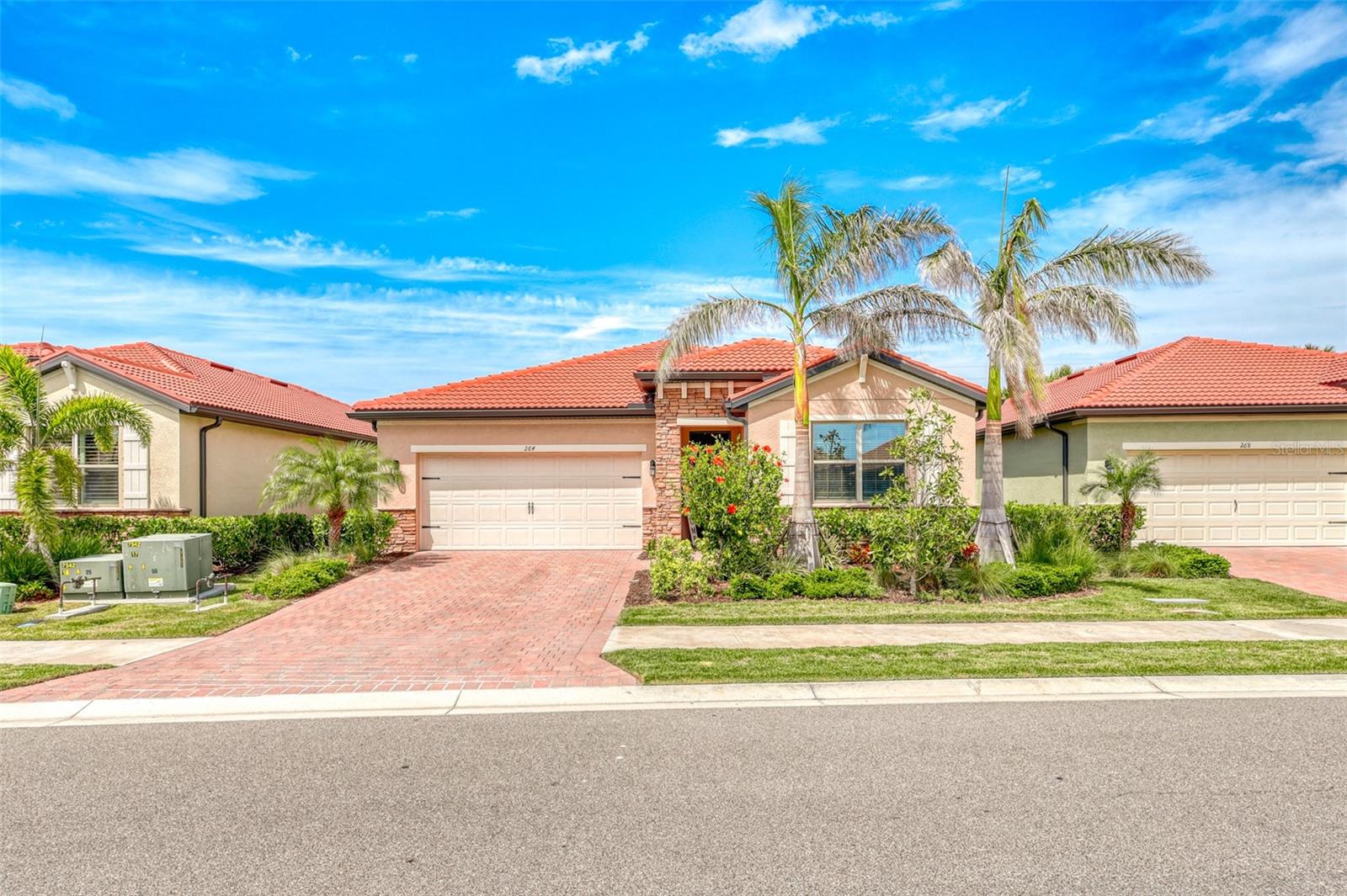 Assumable Mortgage with 4.99 Interest Rate.
New Listing in Nokomis—an upgraded Clifton model by DR Horton offering 1,816 sq ft of air-conditioned living space and a total of 2,466 sq ft under roof, including a spacious screened lanai ideal for year-round Florida living. Located in the amenity-rich, gated community of Toscana Isles, this 2-bedroom + den, 2-bath home combines thoughtful design with high-end finishes inside and out.
Curb appeal is enhanced by the stylish tile roof, paver driveway, and attractive stucco and stone façade, creating a warm welcome every time you arrive home. Inside, you'll find tile flooring throughout the main areas, plush carpet in the bedrooms, crown molding, and an open-concept layout perfect for modern living.
The kitchen is a standout feature, equipped with stainless steel appliances, quartz countertops, upgraded cabinetry, a large island for meal prep or casual dining, and a walk-in pantry. The great room opens directly to the lanai, making entertaining seamless.
The primary suite offers privacy and comfort, featuring dual walk-in closets, separate vanities, and a spacious walk-in shower. The guest bedroom also includes its own walk-in closet, while the versatile den has been enhanced with custom built-in shelving and cabinetry—ideal for a home office, library, or creative space.
Step out to the screened lanai with paver flooring and a ceiling fan—your go-to space for enjoying peaceful mornings or relaxing evenings. The home also includes hurricane shutters, a laundry room with washer, dryer, utility sink, and a 2-car garage.
Residents of Toscana Isles enjoy access to an 8,000-square-foot clubhouse with a resort-style infinity-edge pool, state-of-the-art fitness center, tennis, pickleball, bocce, dog park, and more. Located just 4 miles from Sarasota Memorial Hospital – Venice Campus, 7 miles from Nokomis Beach, and 27 miles from Sarasota-Bradenton International Airport.
This home offers an exceptional blend of comfort, style, and low-maintenance luxury—schedule your private showing today.