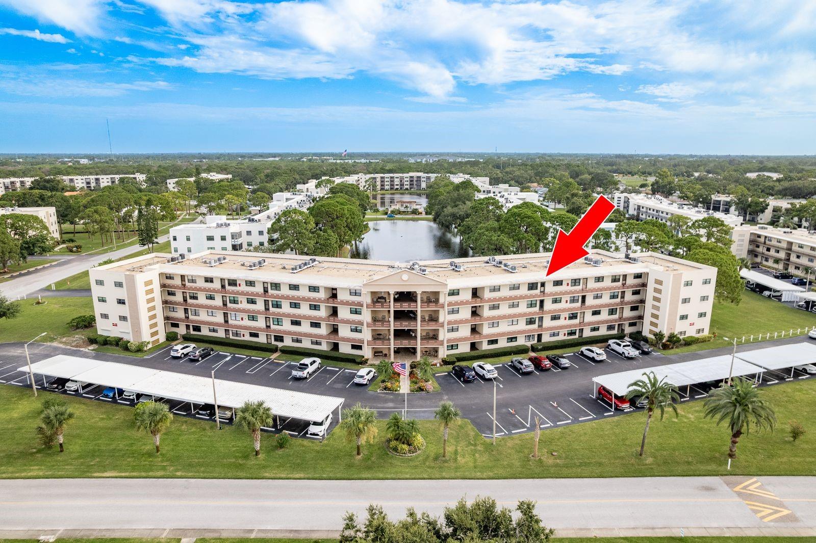 Some say this condo has the best view in the entire community!
Discover Florida living at its finest in this top-floor residence overlooking a sparkling water view. From your windows, watch turtles glide below and birds soar above, with ospreys nesting in the treetops just beyond—nature truly feels right at your doorstep.
This spacious 2-bedroom, 2-bath home features an open layout with crown molding, laminate flooring, and plenty of natural light. The primary suite offers a generous California brand walk-in closet and en-suite bath, while hurricane-impact windows and slider provide peace of mind and perfectly frame the stunning vistas. The enclosed patio, complete with slide-up windows, lets you enjoy the scenery even during gentle rainstorms—adding year-round comfort and charm.
Whether you’re sipping morning coffee, relaxing at sunset, or hosting friends, this condo’s welcoming layout makes every moment enjoyable.
The community HOA takes care of exterior maintenance, water, sewer, hot water, trash, cable, internet, and building insurance—giving you worry-free living. The building also maintains a gas hot water system. This pet-friendly community ensures your four-legged companions are welcome, too.
Five Towns spans 145 acres and features nine ponds, six pools plus a hot tub, outdoor kitchens with grills and refrigerators, tennis and shuffleboard courts, horseshoes, bocce ball, (pickleball courts coming soon), and scenic walking areas. Two clubhouses provide endless activities with fitness centers, libraries, billiards, card rooms, and auditoriums that host daily events.
Conveniently located just minutes from shopping, dining, Publix, banking, and the VA Hospital—plus only 10 minutes to the beach and 20 minutes to downtown St. Pete—this home offers the perfect blend of tranquility and accessibility.
You won’t find a more beautifully cared-for 55+ community in St. Pete. Don’t miss your chance to own this slice of paradise—schedule your showing today!