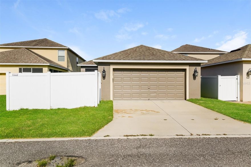 Welcome to this charming 3/2 house located in the Triple Creek Community! The neighborhood offers Club house amenities, a community pool,and a playground dog Park! The house overlooks a beautiful pond where you can enjoy gorgeous sunsets from your front porch! The house comes with over $27,000 of recent improvements!   Such items include: a newer water heater, Exterior Doors, Exterior Paint, Interior Paint, modern outlets, window blinds, GE Stainless Steel Refrigerator, GE Range, GE Microwave, GE Dishwasher, Toilets, Granite Countertops, Tile Flooring in Bedroom, Resurfaced Tub, Garage Painted, and much more!  Many bonus extras such as  screened in lanai, his and her closets in Master, with garden Tub and separate shower. All Appliances are included! PERFECT FOR HOMEOWNERS OR INVESTORS. SELLER IS MOTIVATED.