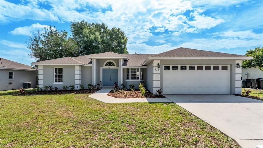 Completely remodeled 3 bedroom/2 bath/2 car garage featuring new central heat & air, new flooring throughout, new interior & exterior paint.  Large eat in kitchen with granite countertops and new stainless steel appliances.  Beautifully remodeled bathrooms from top to bottom featuring new vanities, mirrors, light fixtures, tub, wall tile, toilets.  New interior doors, door handles & door hinges.  New 5 1/4 baseboard.  New light fixtures & ceiling fans throughout.  New 2 inch blinds.  Freshly landscaped yard with an irrigations system & fenced backyard.  Architectural shingle roof(2017).  Conveniently located to schools, shopping, dining and more..
