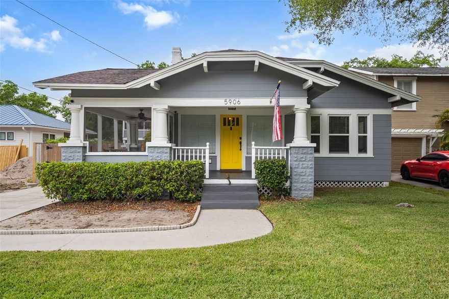Welcome home! This 4/2+ office space Craftsman bungalow is located in one of the most desired neighborhoods in Old Seminole Heights! This historic home has been upgraded with modern day luxuries while still keeping its 1925 character and charm. The triplex has two 1/1 units in a detached structure. Parking, entrance, and laundry facilities are separate and currently each occupied by a single long term tenant. VA loan at a 2.25% interest rate – transferrable! Don't miss out! Schedule a tour today!