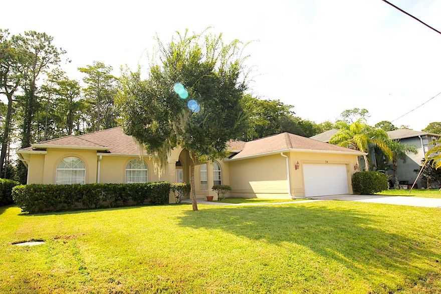 Spacious 4 bedroom, 2 full bath home with HUGE POOL for rent in Palm Coast! This house features an open split bedroom plan, with a large living area and custom gormet kitchen, dining area, and a bright and cozy breakfast nook. Roomy primary bedroom has a walk in closet, primary bath features double sinks, roman tub, and a walk in shower. The guest bedrooms are situated across the living area with privacy in mind, the home also features an in house laundry room, 2 car garage with garage door opener. Enjoy the huge backyard with a large screened in covered lanai area overlooking the huge POOL! The house is located in the highly sought after Cypress Knoll with easy access to shopping, beaches, parks, major roadways, entertainment, and everything Palm Coast offers. Enjoy the speedy commute to Daytona and or Jacksonville via I95, and a quick drive to the beautiful Flagler Beach! BASIC POOL CLEANING INCLUDED in the rent