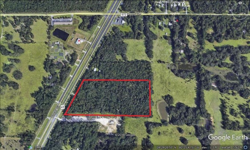 16.50 Acres MOL Zoned AG on Hwy 41 (Broad Street) just south on Powell Road.  Property is wooded and level and ready for development and is suited for Storage, Apartments, Trailer Parks, etc.  There is an old building on the property that has no value except Impact Fee Credit.