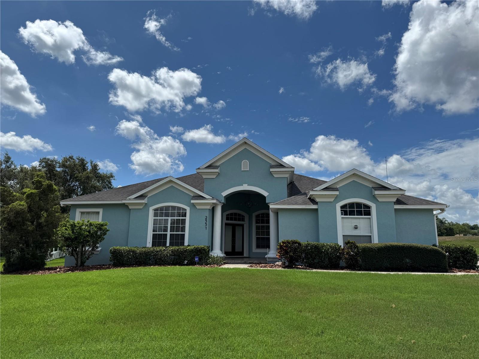 Crews Lake Hills Estates Stunning 4 Bedroom 3 Bath Pool Home with Office. Situated on approximately 1/2-acre lot. This spacious home offers lots of natural light and features a split bedroom plan, separate formal living and dining areas, and family room. Updated kitchen with stainless appliances, plenty of cabinets including in the center island. The Primary Suite is large with access to the pool area. There is a walk-in shower, jetted bath, separate vanities and two walk-in closets. Oversized garage that has a side entry. Pool and Lawn Care included! Schedule a showing today!