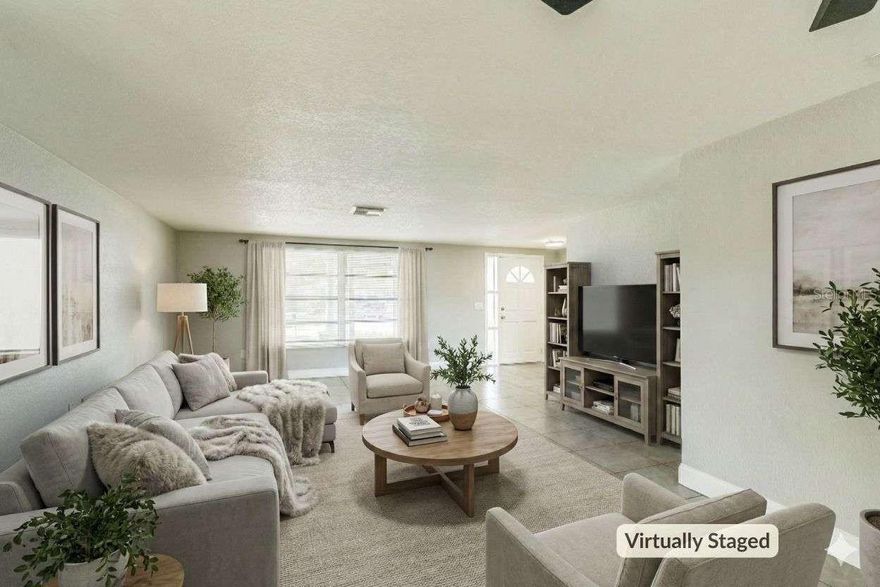 Welcome to your fully refreshed Florida retreat in the heart of New Port Richey! This beautifully updated 2-bed, 2-bath single-family home offers the perfect blend of coastal charm, modern upgrades, and effortless everyday living—just minutes from Gulf beaches, local dining, and great shopping. Step inside to a bright, open-concept layout filled with natural light and refined finishes. The redesigned kitchen features sleek quartz countertops, generous cabinet storage, and energy-efficient stainless steel appliances—ideal for both cooking and entertaining. Stylish LED lighting and water-smart plumbing fixtures add a modern touch while keeping efficiency top of mind. The spacious primary suite provides a private escape, complete with a large walk-in closet and an updated en-suite bath. A second bedroom offers great flexibility for guests or a home office setup. Enjoy true Florida indoor-outdoor living with an enclosed porch, open patio, and a fully fenced backyard—perfect for morning coffee, weekend cookouts, or simply unwinding in the sunshine. The 1-car garage adds convenience with extra storage space and covered parking. Move-in ready and thoughtfully designed, this home delivers comfort, style, and the coastal-inspired lifestyle you’ve been looking for. Don’t miss out—plan your private showing today and experience the best of New Port Richey living!