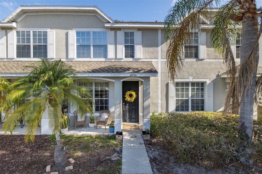 WELL MAINTAINED 2 Bedroom (Both En-suite) + 2.5 Bathroom Townhome with LOW HOA + ROOF replaced in 2024! Upon entering, you are greeted by an OPEN FLOOR PLAN + TONS OF NATURAL LIGHT. LIVING ROOM/DINING ROOM (with built-ins) COMBO - Great for ENTERTAINING! Large KITCHEN with BREAKFAST BAR + Mostly STAINLESS STEEL appliances + Sliders out to the backyard! Well placed HALF BATHROOM on first floor - Perfect for Guests. Upstairs PRIMARY BEDROOM with WALK-IN CLOSET & EN-SUITE bathroom with LARGE SOAKING TUB! ADDITIONAL LARGE BEDROOM with WALK-IN CLOSET & EN-SUITE bathroom! Ideally situated LAUNDRY upstairs near bedrooms. Truly MOVE-IN READY! HOA includes WATER, SEWER, & TRASH! Conveniently located near highways, shopping, and restaurants! Schedule your PRIVATE SHOWING today!