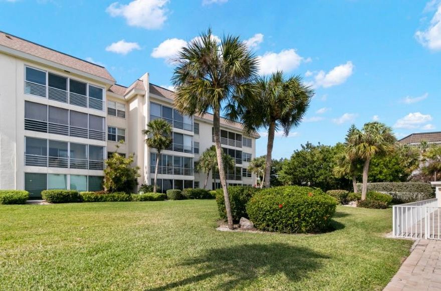 Sutton Place is perfectly situated on the tropical grounds of the Longboat Harbour Community. The two-bedroom, two-bathroom unit features beautiful views of the Sarasota Bay, spacious living area, full-size kitchen with stainless steel appliances and granite countertops, dining area and 3 flat-screen TV’s. If the amenities on the interior of the condo aren’t enough – the community of Sutton Place boasts two heated swimming pools, fishing pier and game room, complete with billiards and ping-pong; along with a fitness center and clubhouse. Deeded beach access is located directly across the street.