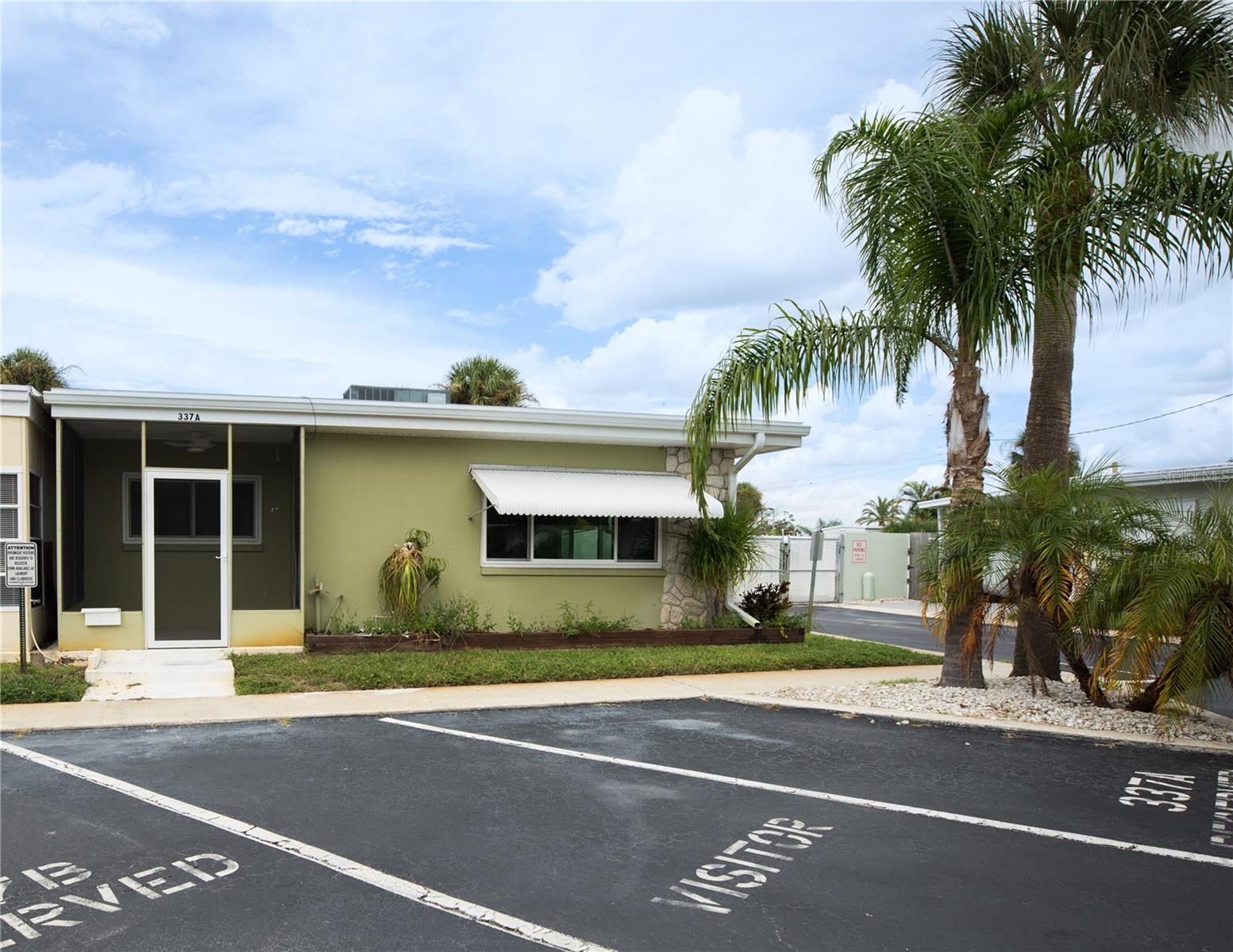 Renovated & Ready in Shangri-La 55+!
This beautifully updated 1-bedroom, 1-bath Villa (680 sq ft) shines with modern finishes and thoughtful details. Major improvements include a new roof (2025), impact windows (2023), and AC (2016). Step inside to find brand-new appliances, new flooring, fresh kitchen cabinets, and a remodeled bathroom that feels brand new to the buyer. The spacious bedroom offers a walk-in closet with a custom organizer. This unit has space for an interior laundry area (a rare perk!).
Shangri-La is a deed-restricted, socially active 55+ community with 145 residences. Amenities include a pool, fitness center, shuffleboard, pool table, and on-site laundry. Affordable living in a vibrant community just minutes to shopping, dining, and beaches.