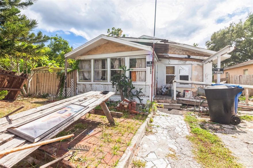 Embrace the potential of this Saint Petersburg gem! Located in a community with convenient access to parks, shops, dining, and schools, this property offers a spacious backyard, providing a canvas for your dream outdoor space. This home is a fantastic opportunity for those with vision. In need of a full remodel, it's ideal for investors seeking a profitable project or a family eager to create their perfect haven. With creativity and a touch of TLC, this residence can be transformed into a showstopper. Don't miss out on the chance to turn this diamond in the rough into a true gem. Schedule a viewing today and let your imagination soar!