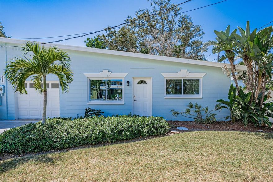 This charming 2-bedroom, 1-bathroom half-duplex is tucked just two blocks from the sugary sands and warm Gulf waters. Freshly painted inside and out, it offers a cozy coastal feel with modern updates, including brand-new stainless steel appliances (dishwasher and microwave included).

The living area has plenty of space for both a sofa and loveseat, while each bedroom comes with a closet, one bedroom large enough for a King and the other for a Queen. The bathroom has a tub/shower combo plus a convenient door leading to the backyard, perfect for easy access to your private outdoor living area.

Other highlights include:

Central AC/heat and ceiling fans throughout

1-car garage plus utility room with washer/dryer hook-up

Spacious fenced side yard with room to park a boat, trailer, or RV

Pet-friendly (1 dog or cat)

With 725 sq. ft. indoors plus plenty of outdoor living space, you’ll love the balance of comfort and convenience. Restaurants, beach shops, ice cream, and coffee are all just a short stroll away—making this the perfect place to enjoy true Indian Rocks Beach living.