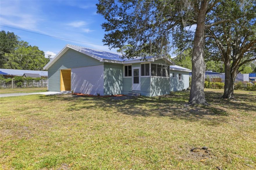 Turnkey and move-in ready — fully renovated in 2026! This concrete block 3-bedroom, 2-bathroom home in the Highland Court Manor neighborhood of Gainesville sits on a corner lot with 1,916 sq ft of living space. Highlights include a brand new metal roof (2026), fresh interior paint, new flooring throughout, and a fully updated kitchen and bathrooms. The showstopper is the oversized primary suite — two rooms combined to create a massive master retreat unlike anything in this price range. HVAC replaced in 2017 and recently serviced for peace of mind. Solid CBS construction built to last. No HOA. A rare find at this price — don't miss it!