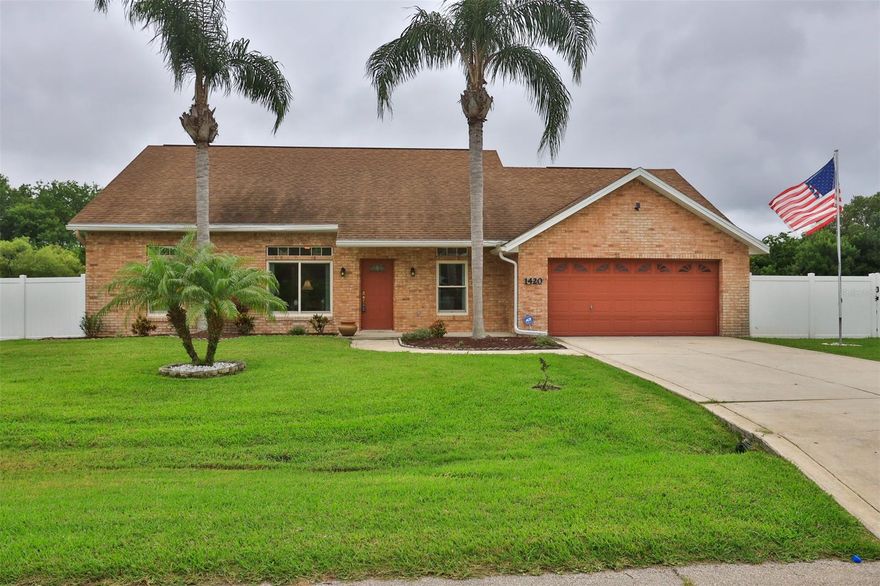 Casual Elegance can be found in this contemporary ranch with attached hangar at Massey Ranch Airpark. Quality throughout, from concrete block and architectural stucco construction, granite countertops and custom cabinetry to bamboo look floor tile, bamboo wood floors and a functional easy design. Large Living Room and Dining Room have cathedral ceilings. A gourmet kitchen complete with modern appliances, granite countertops, a large island that can double as a breakfast bar and a separate family room with french doors lead to the rear yard, taxiway and hangar. A den doubles as an office or private library off the kitchen. Expansive Master Suite on the ground floor is complete with spa-tub. Two bedrooms upstairs share a full bathroom. Aircraft Hangar has vaulted ceilings, built-in cabinets and measures 40.5'x40.1' with a 39.5'x10' hydroswing door. Most singles and light twins will fit with extra space. The ramp area can accommodate additional aircraft. 2-car garage with built-in storage cabinets and countertops. This very attractive home is a must see. It presents a unique opportunity to purchase and affordable top quality hangar home in Massey Ranch. White PVC fenced with a gate to allow large RV's or boats within the fenced side yards. 5 min. grass taxi to 4000'x75' asphalt runway.  AV Gas & Jet Fuel.  GPS N & S approaches 3618. ;Water: City