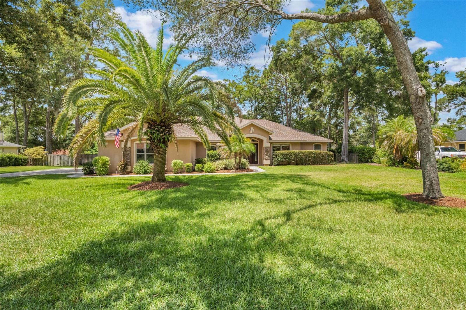 Discover this spacious 4-bedroom, 2-bathroom home on .62 acres at 5022 SE 44th Cir in Ocala. With 2,415 square feet of comfortable living space, this concrete block and stucco home offers plenty of room for everyone.
The kitchen features new appliances that are just one year old, making meal prep easy. You'll love the in-wall surround sound system throughout the home, perfect for entertaining or relaxing. The primary bedroom provides a peaceful retreat, while three additional bedrooms offer flexible space for family, guests, or a home office.
Step outside to enjoy your private backyard with a solar-heated pool, ideal for year-round swimming. The property includes a lime tree and a handy shed for storage. Recent upgrades include a new Generac generator installed in October 2023 and a new drain field that's only one year old. The mini split system keeps the garage cool for added comfort.
This home sits in an excellent school district with Forest High School, Osceola Middle School, and Legacy Elementary School nearby. You're close to parks like the Baseline Road Trailhead for outdoor activities, and shopping and dining options are easily accessible.
The .62-acre lot provides privacy and space while keeping you connected to everything Ocala has to offer. This well-maintained home combines modern updates with comfortable living in a great location. Recent improvements and quality construction make this an excellent choice for buyers seeking move-in ready comfort.