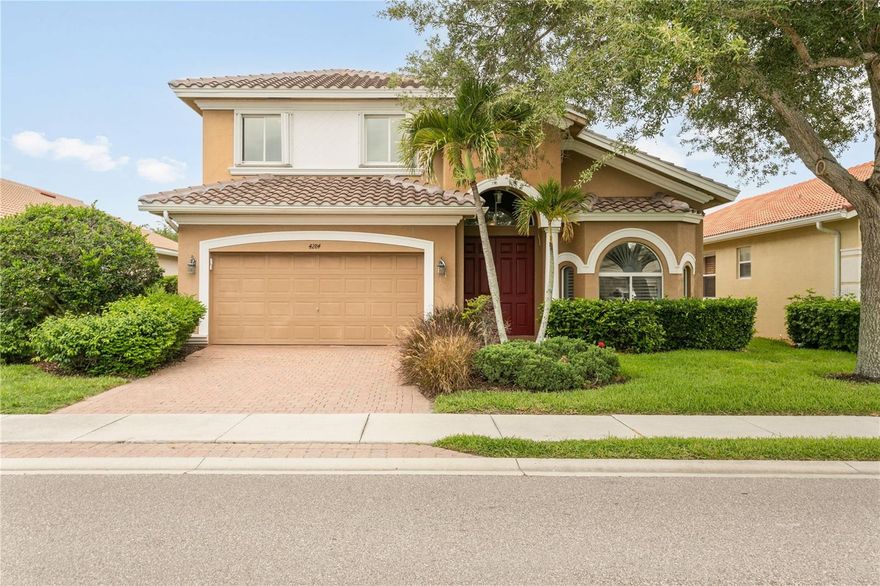 Beautifully maintained 3-bedroom, 2-bath lakefront home in the sought-after gated River Club community of Punta Gorda. This move-in-ready property is being sold fully furnished with newer furnishings and features a spacious upstairs bonus room ideal for a home office, media room, playroom, or guest space. Recent upgrades include a newer roof (2025), newer 5-ton A/C, activated carbon whole-house water filtration system, and brand-new washer and dryer. The spacious island kitchen offers abundant storage and workspace, while the backyard provides peaceful water views and plenty of room for a private pool. Located in desirable Flood Zone X, flood insurance is not required by most lenders. Just two homes from the community pool and fitness center, residents also enjoy lawn care and common area maintenance. Conveniently located near downtown Punta Gorda, US-41, and I-75.