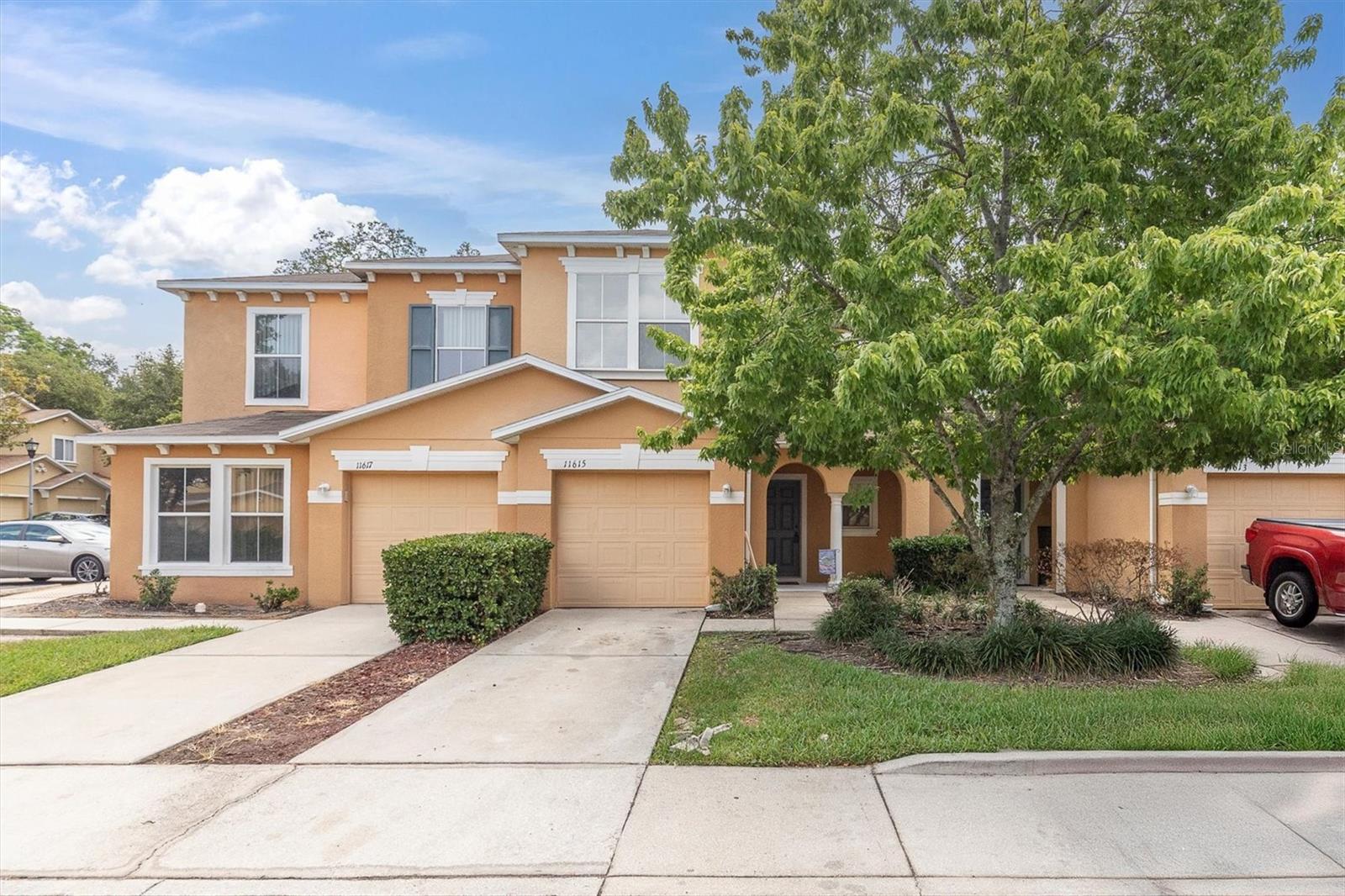 You know that feeling when you walk into a space and it just feels right? That’s exactly the vibe at this freshly updated townhome in the sought-after Mango Ridge Townhomes Phase II. This gem is bursting with comfort, convenience, and all the modern touches buyers are looking for—without the jaw-dropping price tag. Let’s start with the layout. With three generously sized bedrooms and two full bathrooms upstairs, this home was made for easy living. The primary bedroom is the perfect retreat with its own private bathroom and plenty of space to unwind. Downstairs, the half-bathroom is ideal for guests, making your daily routines easy and efficient. When it comes to updates, this home brings the wow. In May 2025, the sellers went all-in on upgrades, including fresh paint throughout, new interior doors, brand-new flooring, and new appliances, such as a stove and refrigerator. These aren’t just cosmetic changes—they’re practical improvements that make your life better every day. Plus, a newer washer means laundry doesn’t feel like a chore, and the air conditioning system was replaced in 2022, so you’re cool, calm, and collected no matter the season. The main living area boasts a spacious, open-concept layout with ceramic tile flooring that’s both stylish and low-maintenance. The dining and living room combo is bright and welcoming—perfect for family dinners or catching up with friends. The newly installed ceiling fan is more than just good-looking; it helps keep the air flowing and energy bills down. The kitchen is perfectly designed for functionality, offering a large closet pantry and breakfast bar for casual meals or extra counter space when you're prepping a holiday feast. It’s a kitchen that works as hard as you do and looks good doing it. Heading upstairs, you’ll love the feel of the brand-new carpet underfoot and the clean, crisp feel that comes from a freshly painted space. Whether you’re turning one of the bedrooms into a nursery, home office, or yoga room, you’ve got the square footage and flexibility to do it all. Outside, you’ve got a private one-car garage, ideal for storage or keeping your car out of the Florida sun. The community is neat, well-kept, and welcoming, with HOA fees of just $225/month. The HOA covers the grounds, building exteriors, water, sewer, and the roofs. No CDD fees! One of the best parts? This home is not located in a flood zone, which means extra security for your investment and fewer headaches when it comes to insurance. Mango Ridge is nestled in a prime location, close to all the essentials—grocery stores, schools, parks, and major highways like I-4 and I-75. Whether you're commuting to Tampa, heading to the beach, or exploring local dining, everything is just a quick drive away. So if you're looking for a townhome that brings together modern updates, spacious comfort, and unbeatable convenience, this one is a must-see. Come feel the difference for yourself—you’re going to love calling Mango Ridge home.