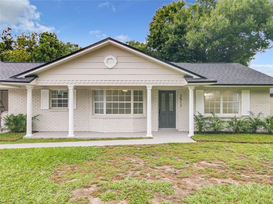 Do not miss this stunning, remodeled home in the Wyldewood Estates neighborhood. Located on a quiet cul-de-ac, this POOL home has been fully reimagined and boasts more than 1,800 sq. ft of living space. You will enjoy a NEW ROOF, NEW HVAC and completely upgraded electrical. From the moment you walk through the front door, you immediately feel at home with fresh paint and gorgeous new lighting inside and out. All common areas have luxury vinyl wood plank flooring, which is waterproof and scratch proof.  The stunning kitchen has been completely redesigned with brand new shaker cabinets, quartz countertops, custom tile backsplash and new stainless-steel appliances- the perfect spot for cooking and entertaining your friends and family. The large kitchen nook features bay windows looking to the front of the home and the tree-lined front yard. The cozy Family Room has a wood-burning fireplace, lots of natural light and access to your outdoor living space. A bonus room to the front of the home adds a flex space that can be used to suit your work, family or entertainment needs. All bedrooms have new plush carpet and light fixtures. The primary en-suite bathroom has been elegantly updated with stone countertops, a new vanity, and a beautiful shower with glass enclosure and new contrasting tile throughout. The guest bathroom is luxurious with a new double vanity with a high-end quartz top, brand new porcelain tile and new finishes and fixtures throughout. To the back of the home you will enjoy a covered patio perfect for year-round entertaining. Spend days enjoying your sparkling pool and oversized back yard. There is no HOA. The property is close to shopping, dining and easy access to the major roads and Orlando Airport- perfectly situated to work or play.  This home checks all the boxes. Don’t miss out, schedule your showing today!