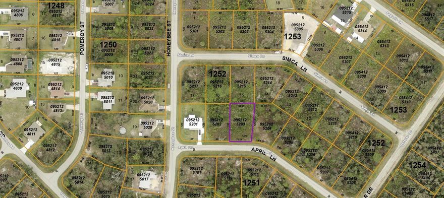 Wonderful lot in North Port,  Prices are rising in area, and lots of new homes are going up.  Lot is close to the heart of North Port in Port Charlotte. Eateries, shopping, doctors, houses and main highway all nearby. OWNER FINANCING AVAILABLE.
