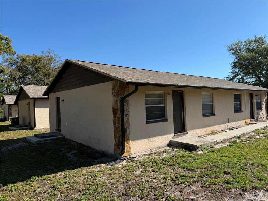 Welcome to Northside Apartments where we have 11 duplexes and this one is ready with new management! You get two (2) Bedrooms and One (1) Full Bathroom  Fresh Paint in primary and Laundry Closet. Small open porch for the two door entrances. Ground Maintenance and Care, Taxes, and Trash is included. New Roof, New Landscaping, New Paint, New Gutters, Private Mailbox. This unit's a great deal for the price and is close to two major streets so that you can get to where you need to quickly in the north side of Tampa.