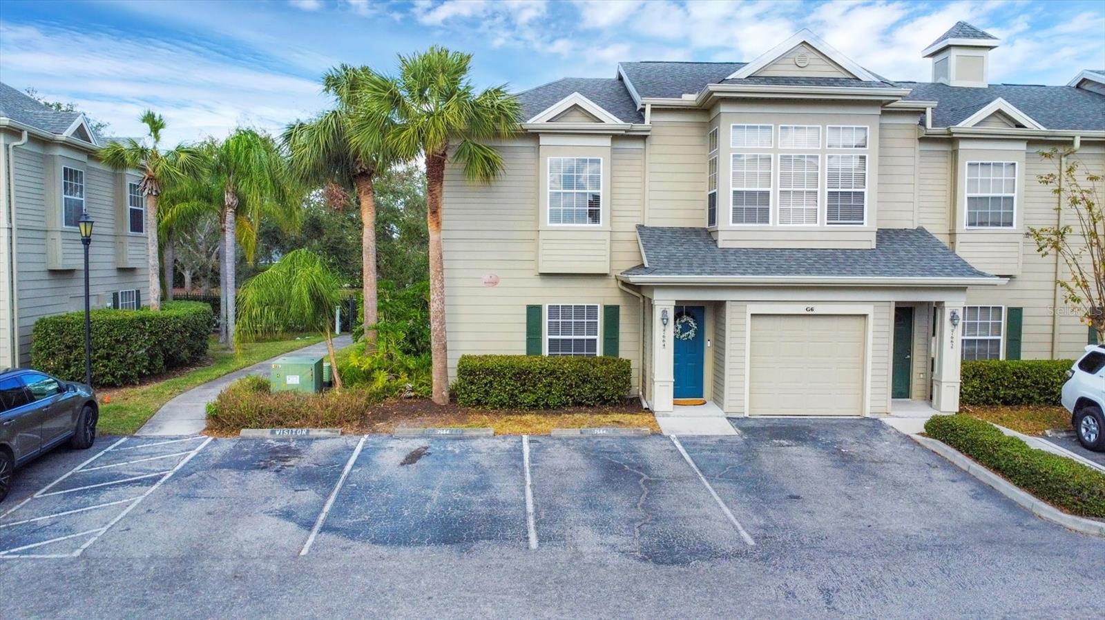 Welcome to Carolina Landings at University Place. A gated, maintenance-free community. This light and bright end unit townhome is centrally between Sarasota and Manatee, and close to everything! Recently updated with new carpet, light fixtures and window coverings plus freshly painted throughout. The extra-large kitchen area with granite countertops and tile floor has room for an island, includes a large dining area with sliders out to your private screened lanai, and additional space for a computer work area. A half bath with pedestal sink and laundry area are also on the main floor. Upstairs, the main bedroom has dual walk-in closets plus an additional third closet and en suite with dual sinks and granite countertop. The second bedroom with en suite includes a granite countertop, tub and an oversized walk-in closet. Linen closet conveniently between the two bedrooms. Still need more storage, there’s a large standup closet under the staircase. Amenities in the community include a beautiful clubhouse with an oversized heated pool, a large sundeck, exercise facility, pool table, tot lot plus a lit lake surrounded by a recreational trail. Carolina Landings is minutes from University Town Center and Interstate 75. This premier location includes the best shopping, retail and grocery, dining and entertainment options. Close to the area’s gorgeous beaches, hospitals, premium healthcare facilities plus A-rated and top private school opportunities. Easy commute to three international airports, Sarasota, St. Petersburg and Tampa. Low monthly fees. Two assigned parking spots. Vacant, easy to see and ready for a quick move-in.